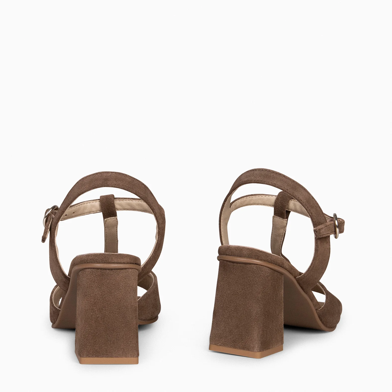 ITAKA - Sandalias de tacón alto VISÓN - Image 3