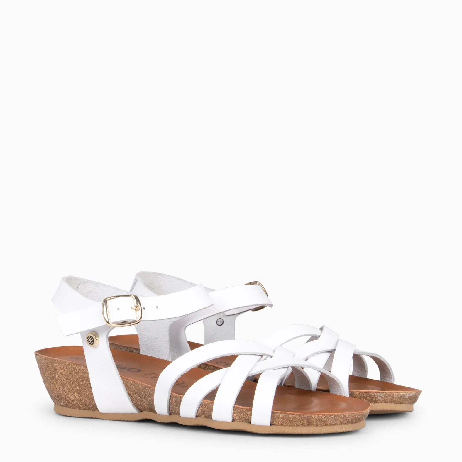 HANAE - Sandalias BIO Multitiras cruzadas BLANCO - Image 4