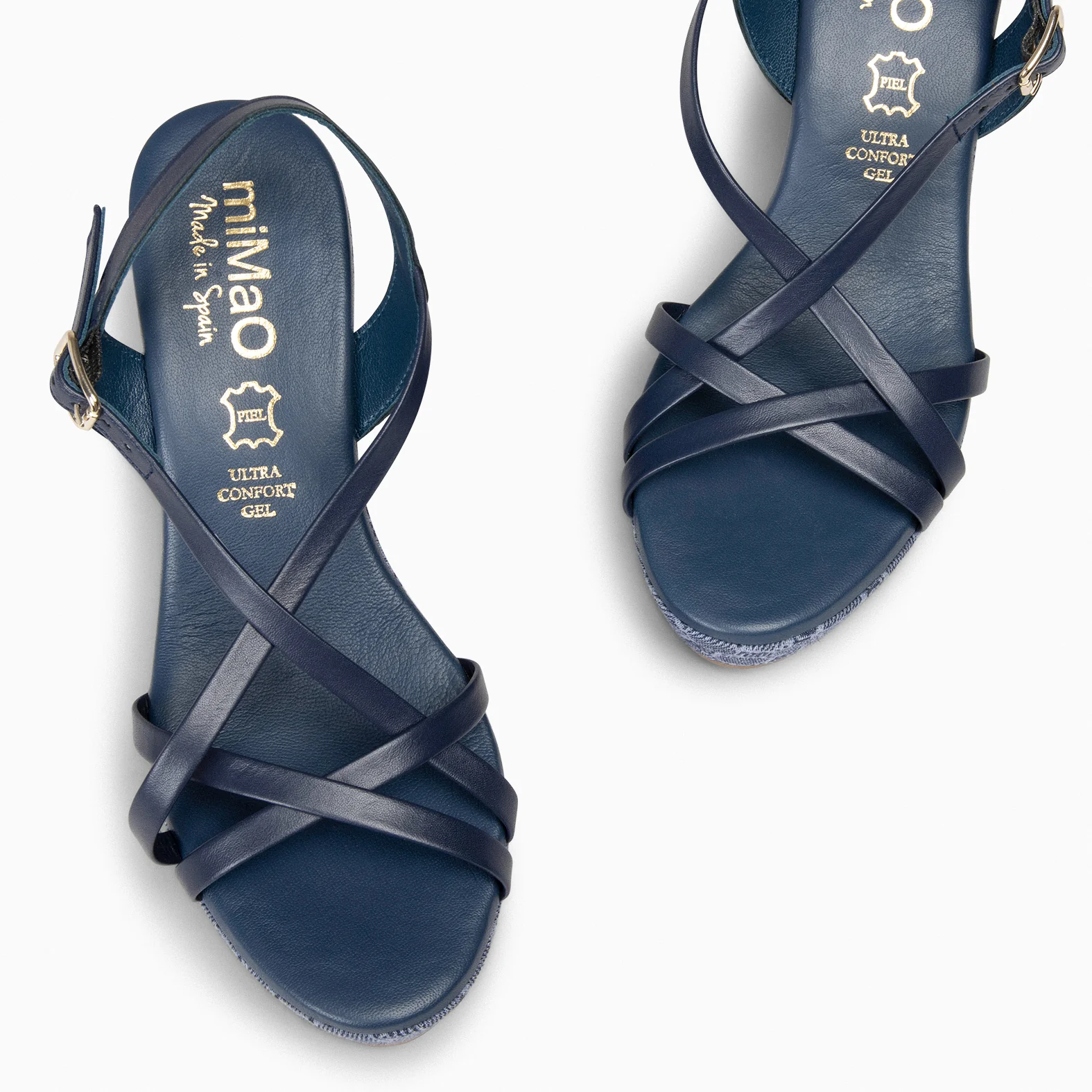 VALENTINA - Sandalias cuña MARINO - Image 3