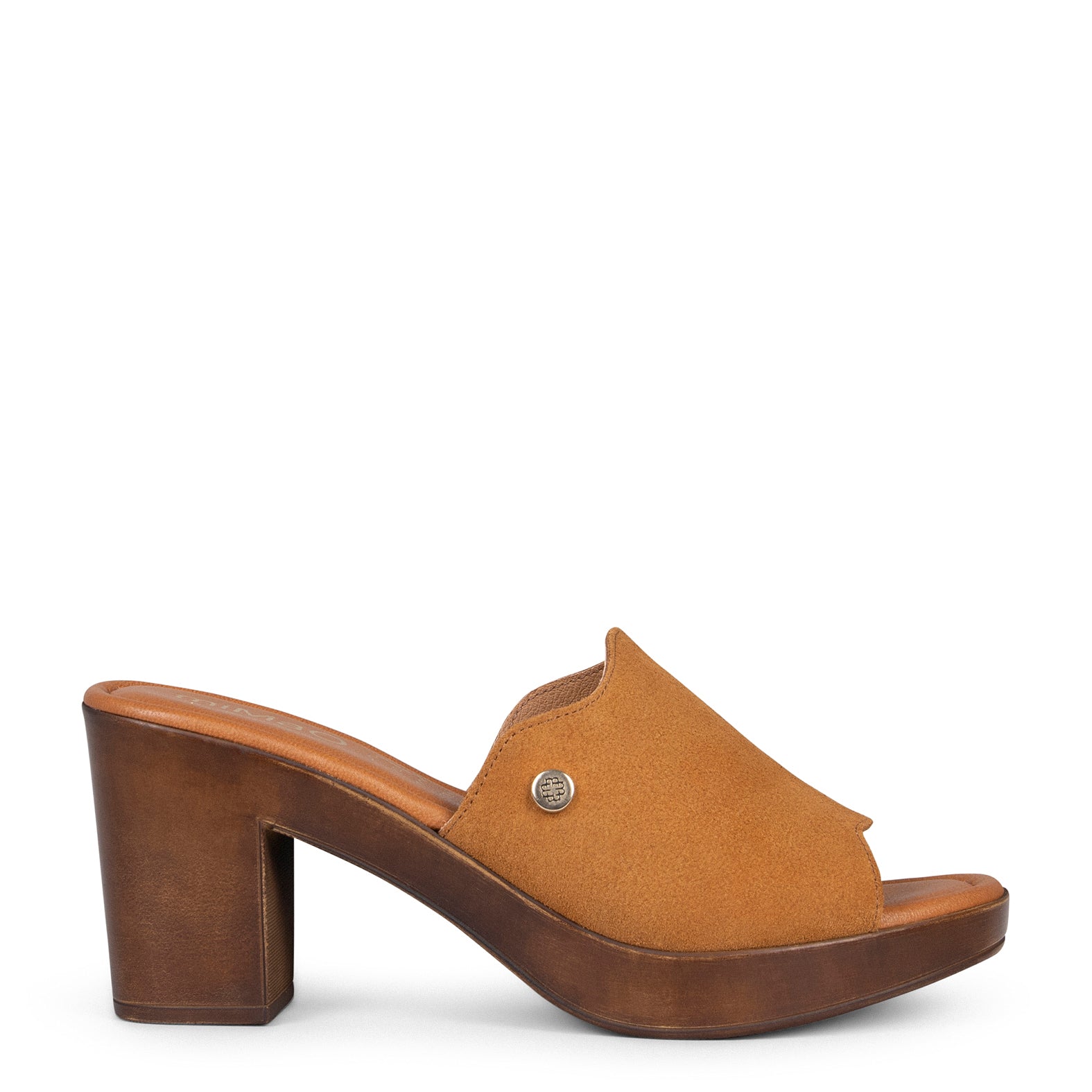 ADELA - Zuecos con tacón CAMEL - Image 7