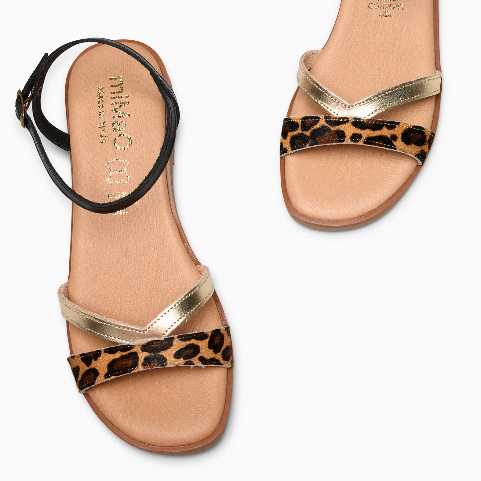 YAUNDE – Sandalias planas cómodas LEOPARDO - Image 3