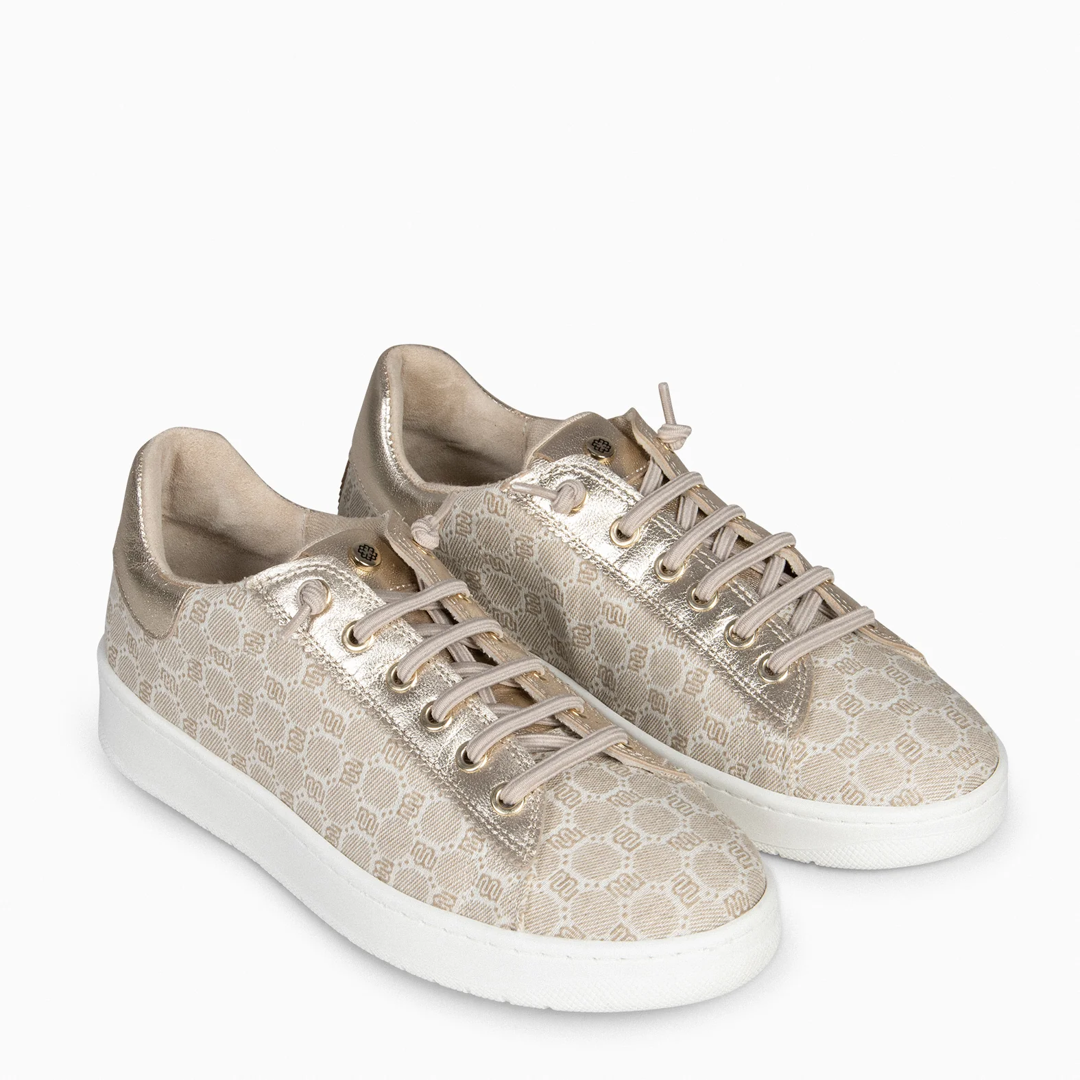 TOULOUSE - Zapatillas cordones elásticos BEIGE - Image 3