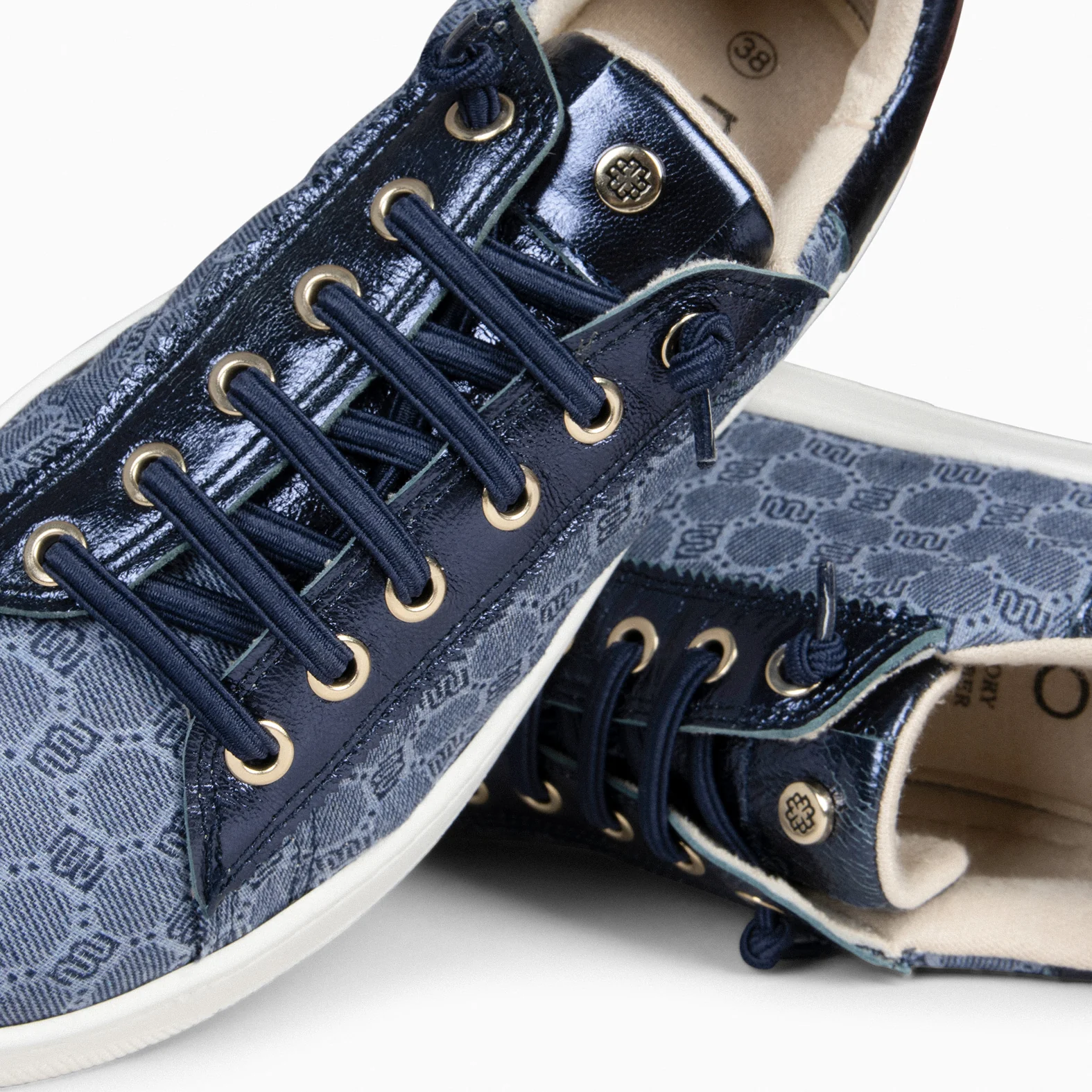 TOULOUSE - Zapatillas cordones elásticos JEANS - Image 2