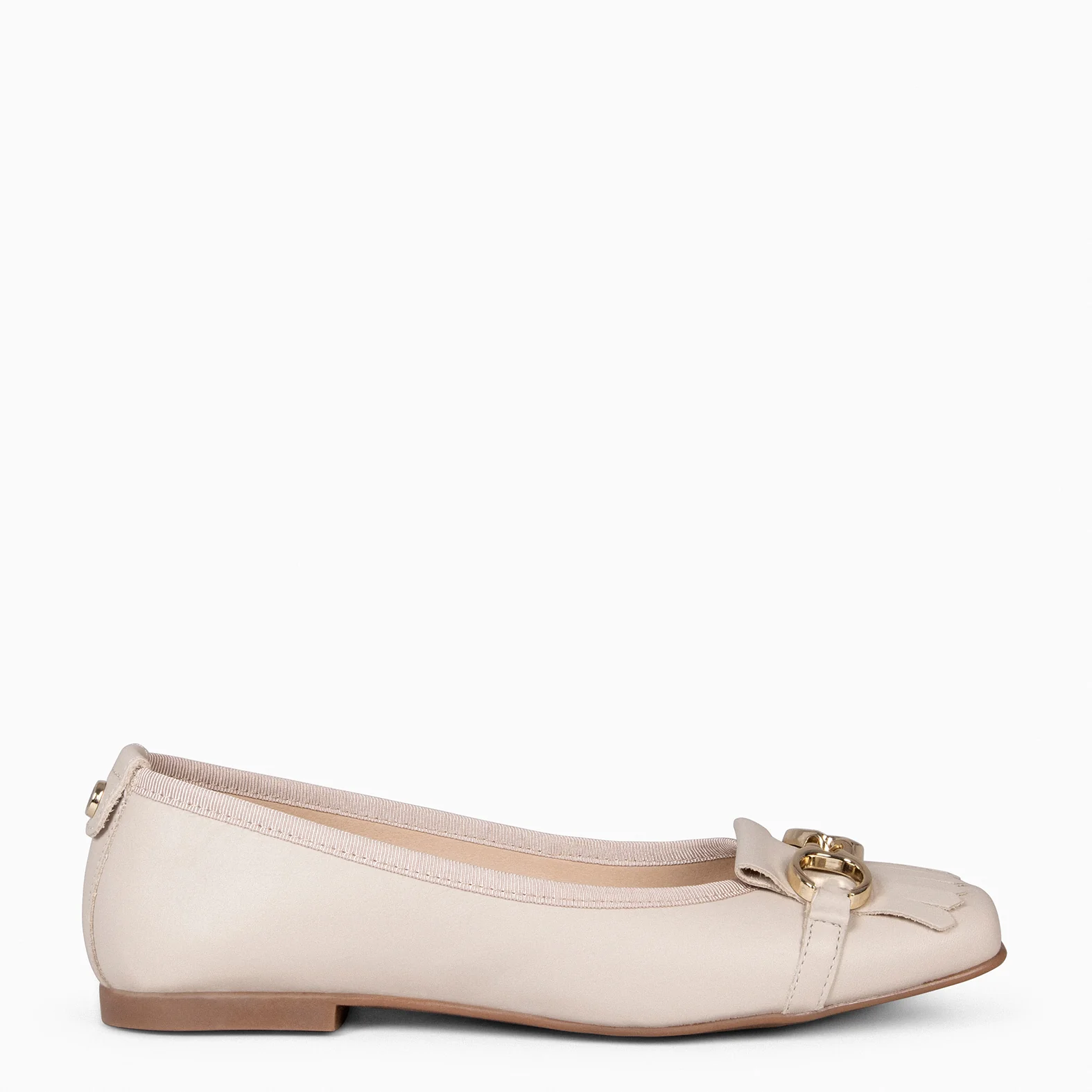 ZOY - Manoletina con puntera cuadrada BEIGE