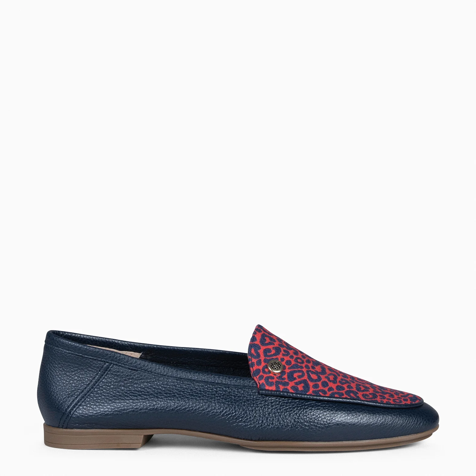 STYLE SAUVAGE - Mocasín tacón bajo MARINO