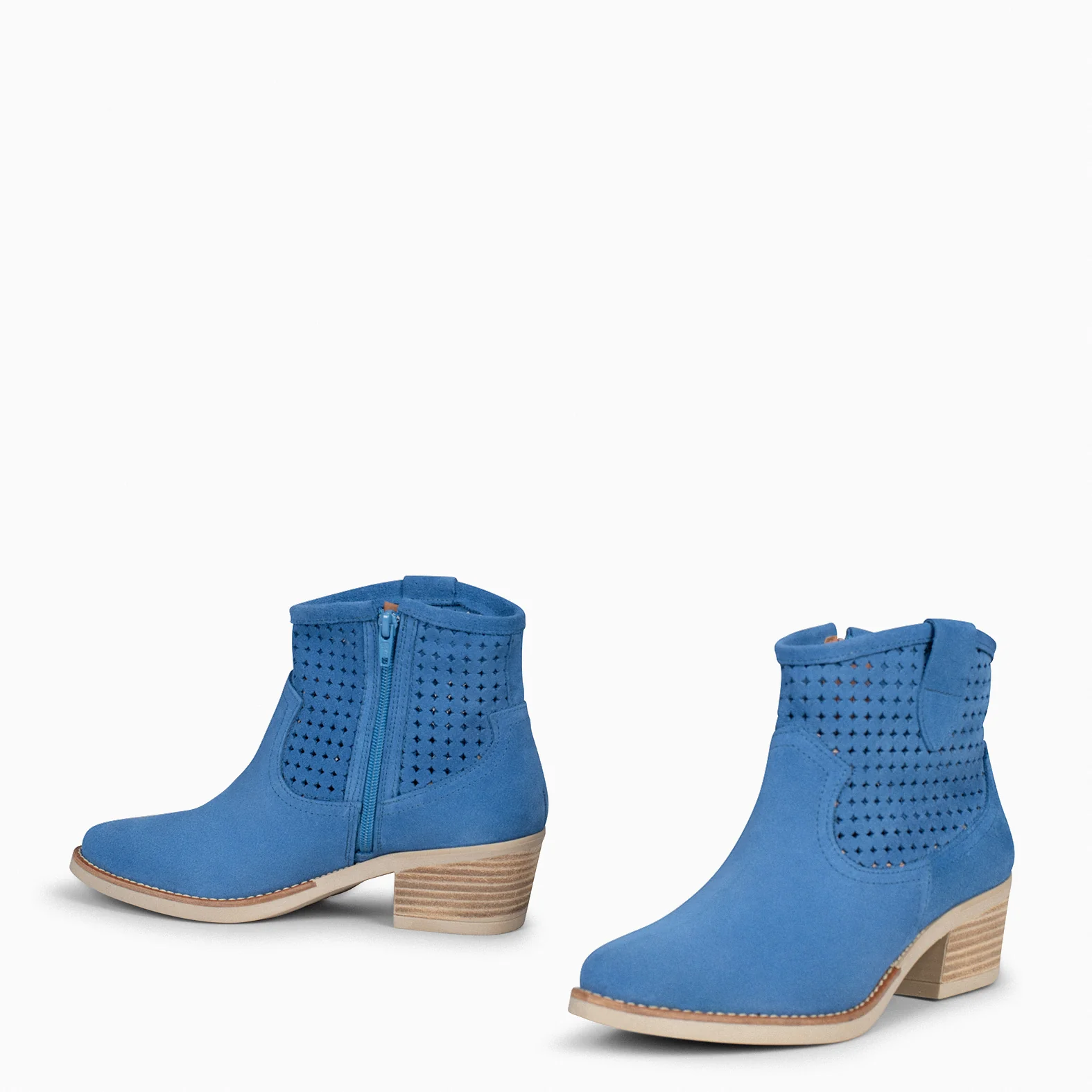 HOUSTON – Botines cowboy con tacón AZUL - Image 5
