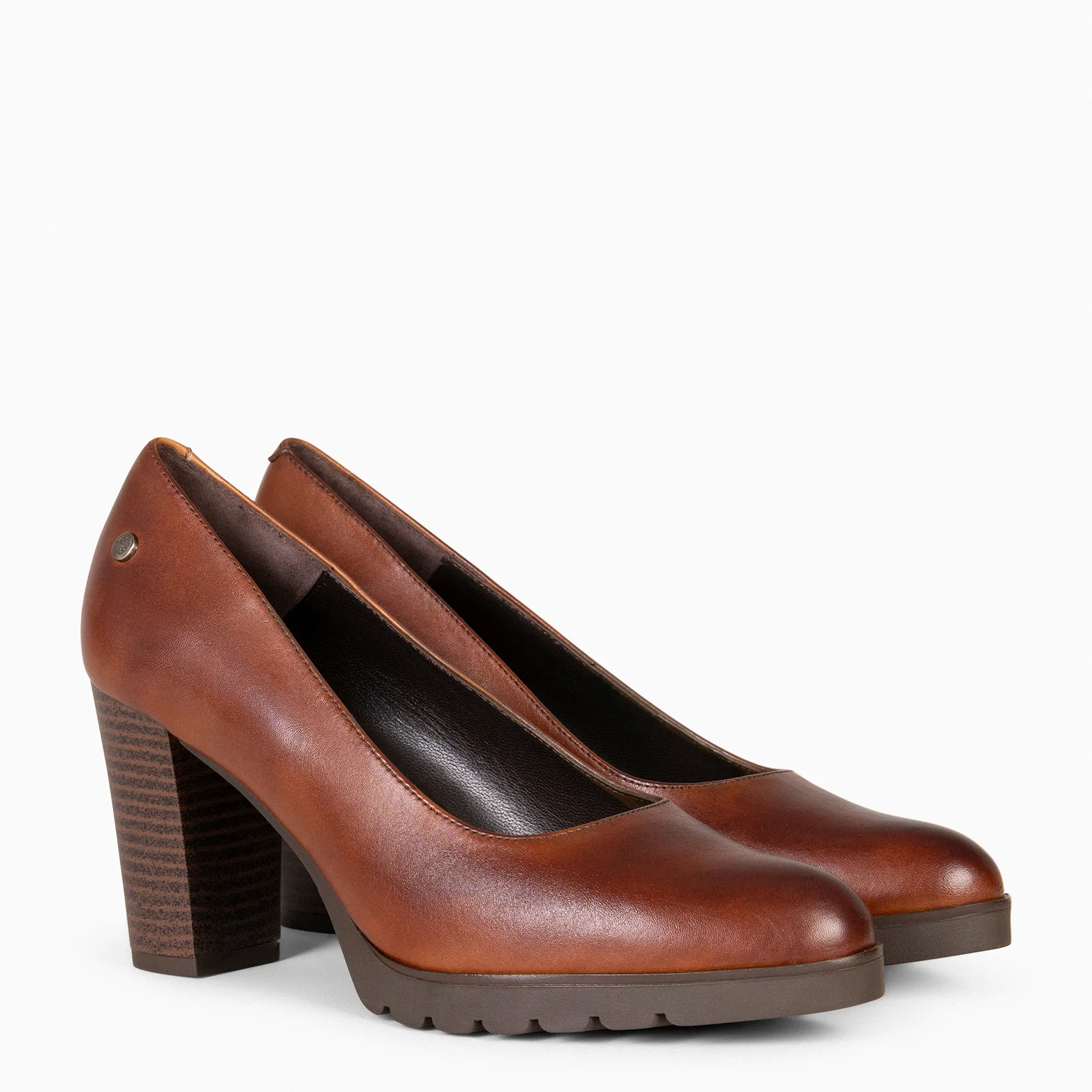 URBAN TREND - Salones casual de piel CAMEL - Image 2
