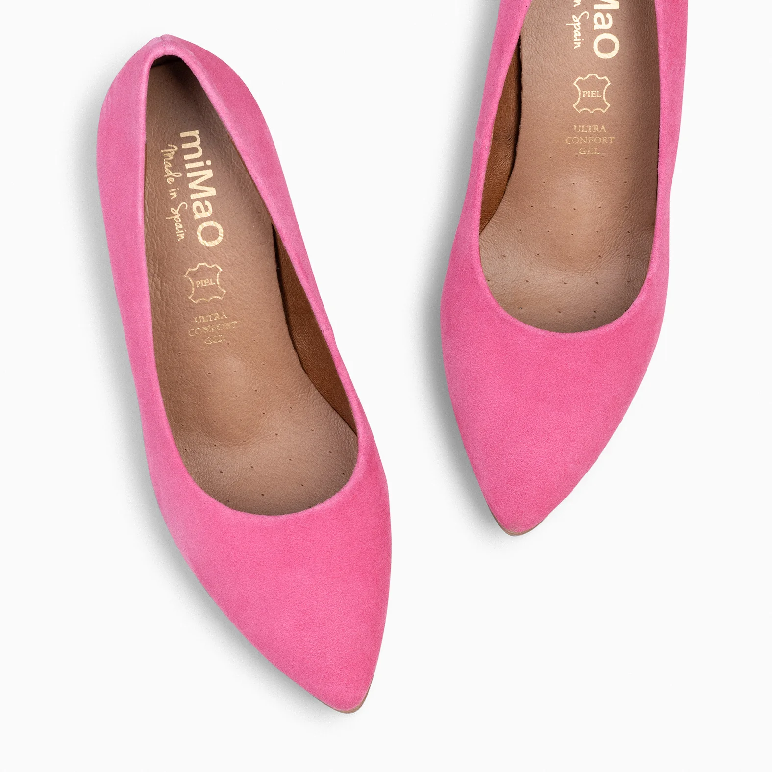 URBAN S - Zapatos de tacón medio en ante ROSA - Image 5