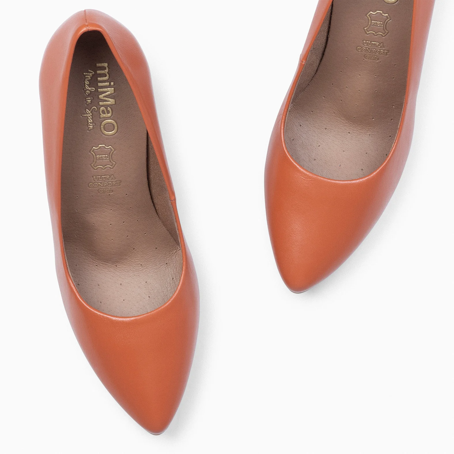 URBAN SALON - Zapatos de tacón alto en napa NARANJA - Image 5