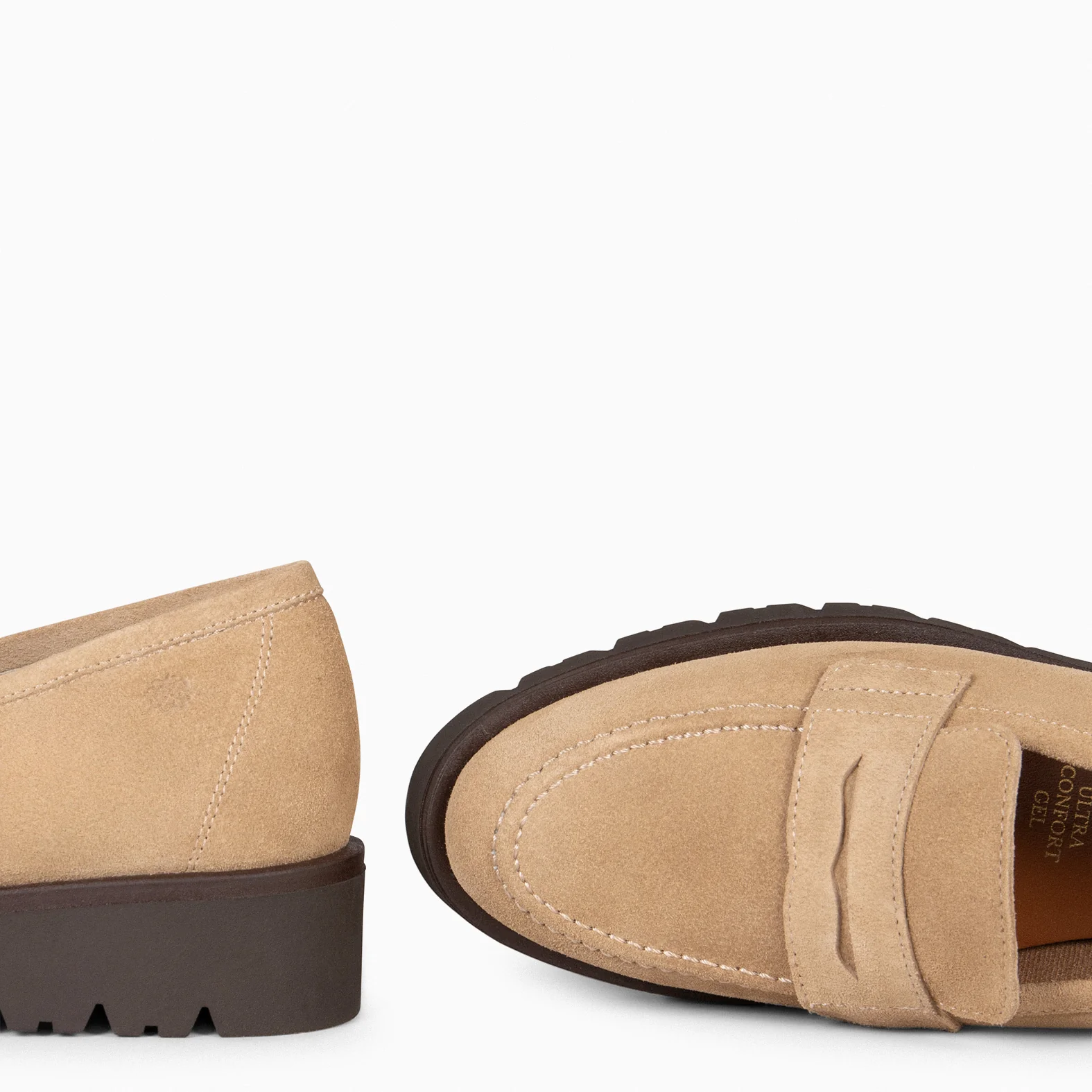 DAFNE - Mocasín con cuña BEIGE - Image 5