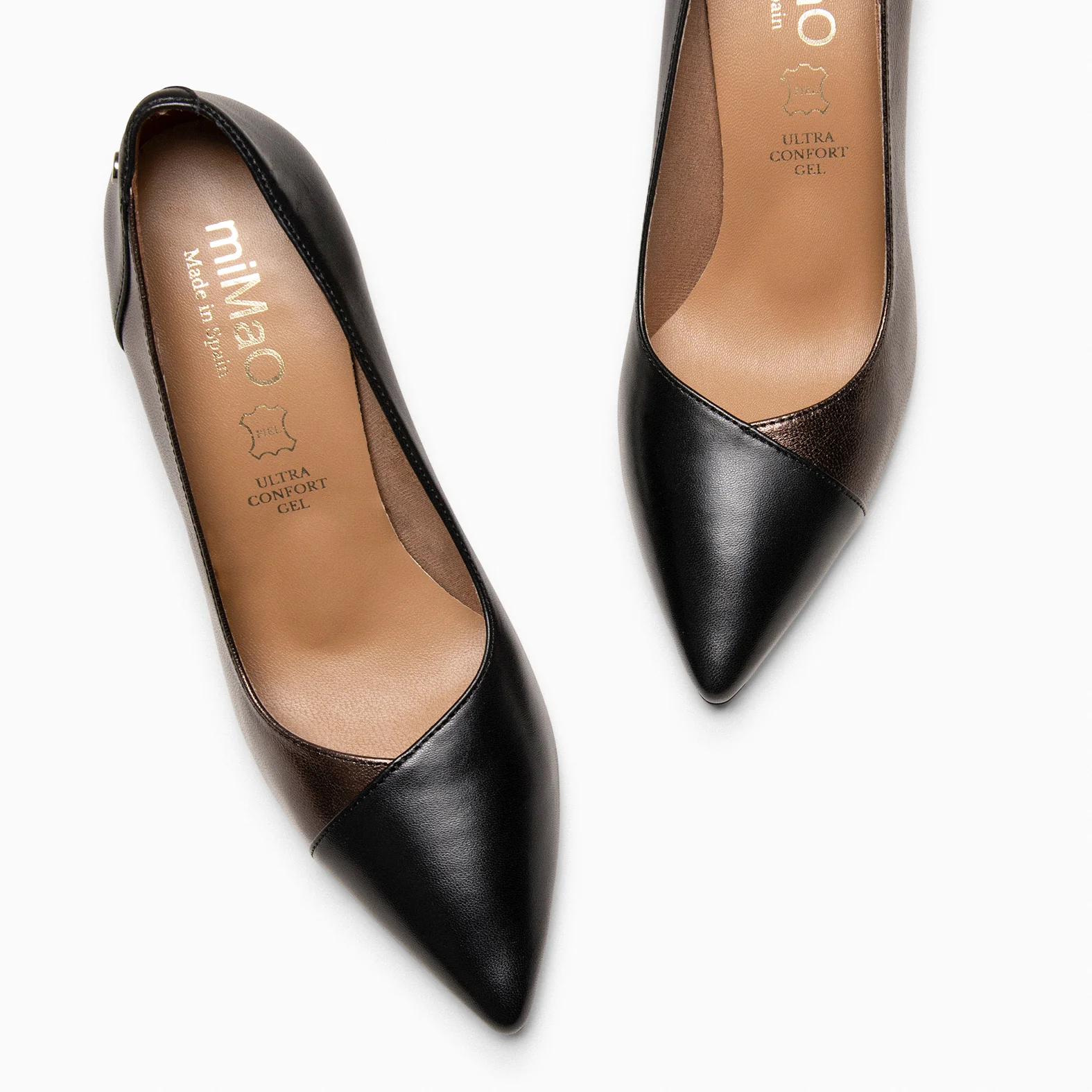 GLAM NIGHT– ZAPATOS ELEGANTES DE TACÓN ALTO NEGRO COBRE - Image 4