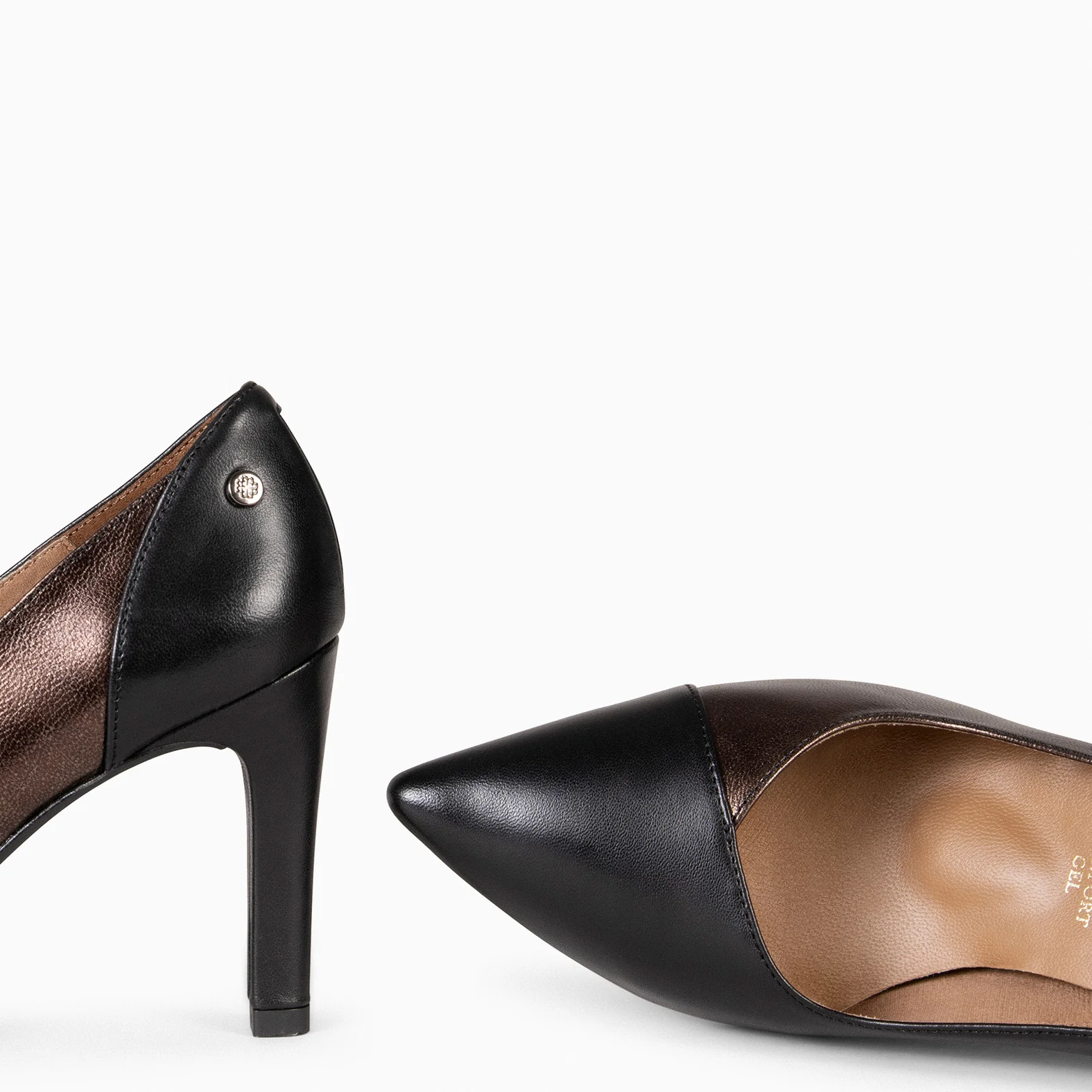 GLAM NIGHT– ZAPATOS ELEGANTES DE TACÓN ALTO NEGRO COBRE - Image 5