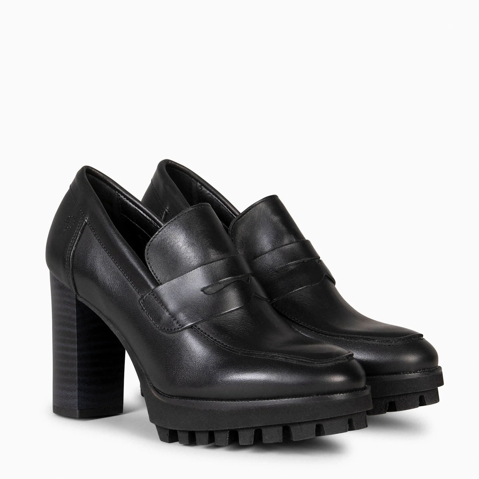 TREND – Mocasín con tacón y plataforma NEGRO - Image 2