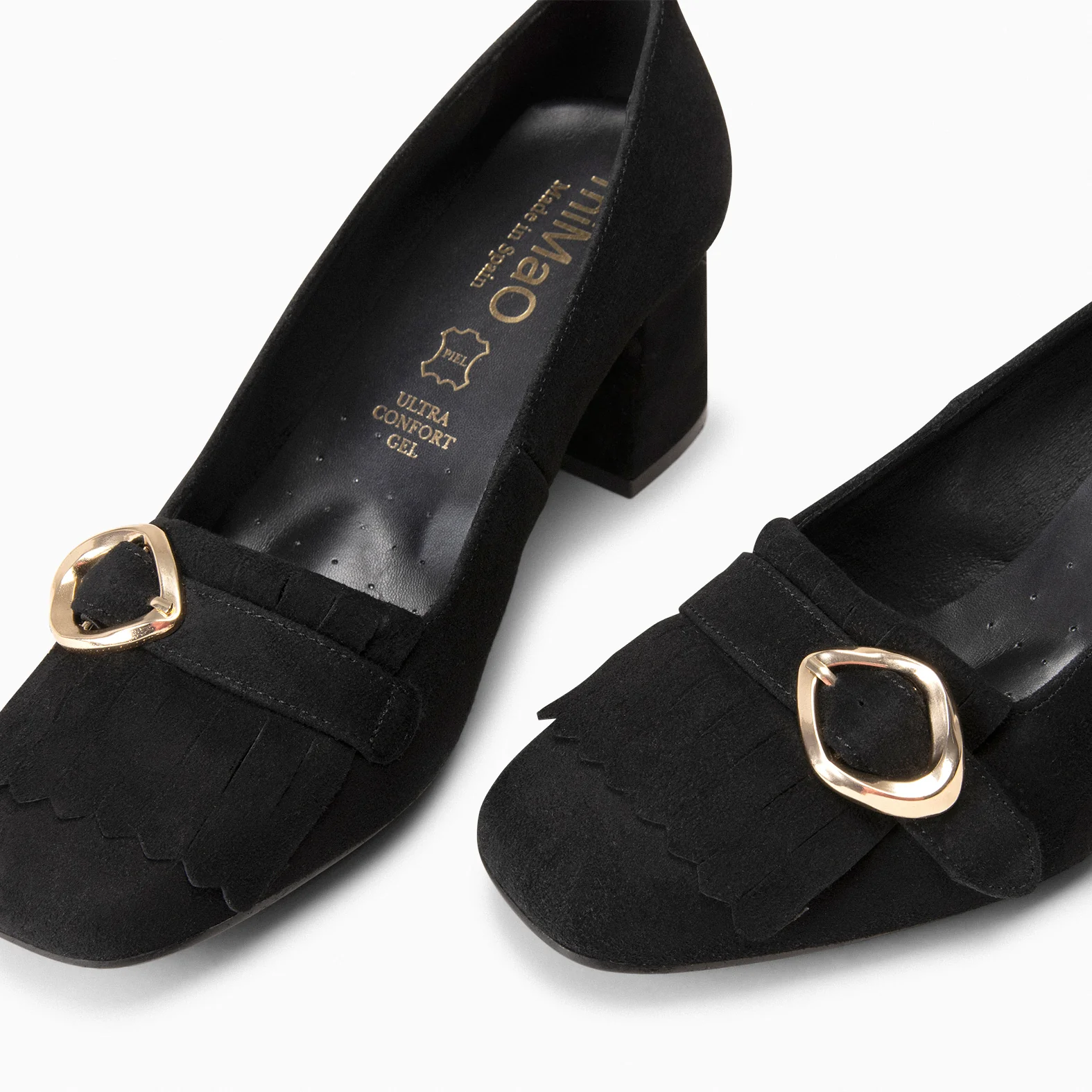SISSI – Mocasines de tacón ancho NEGRO - Image 5