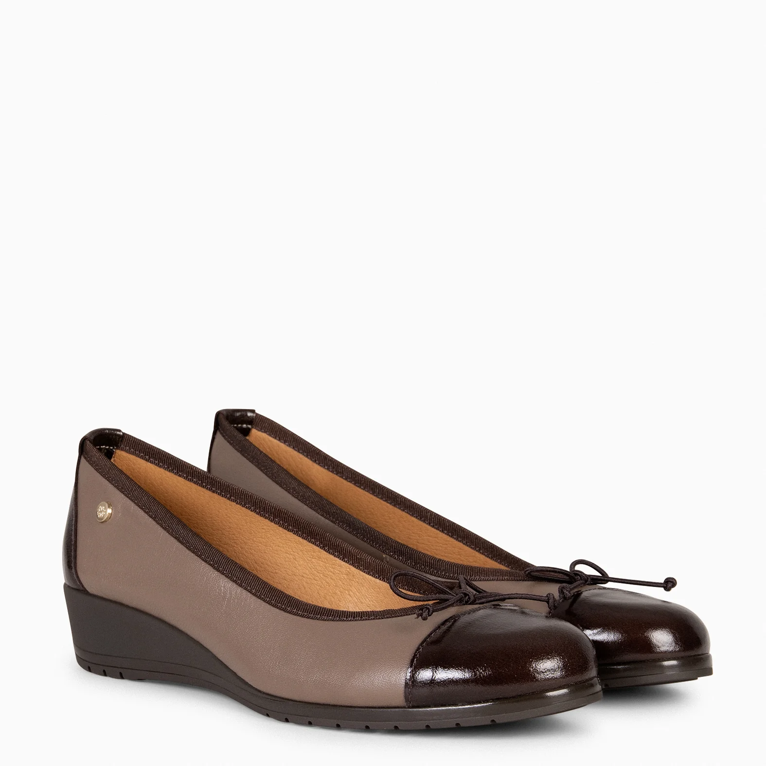 NORINA - Bailarina con cuña TAUPE - Image 3