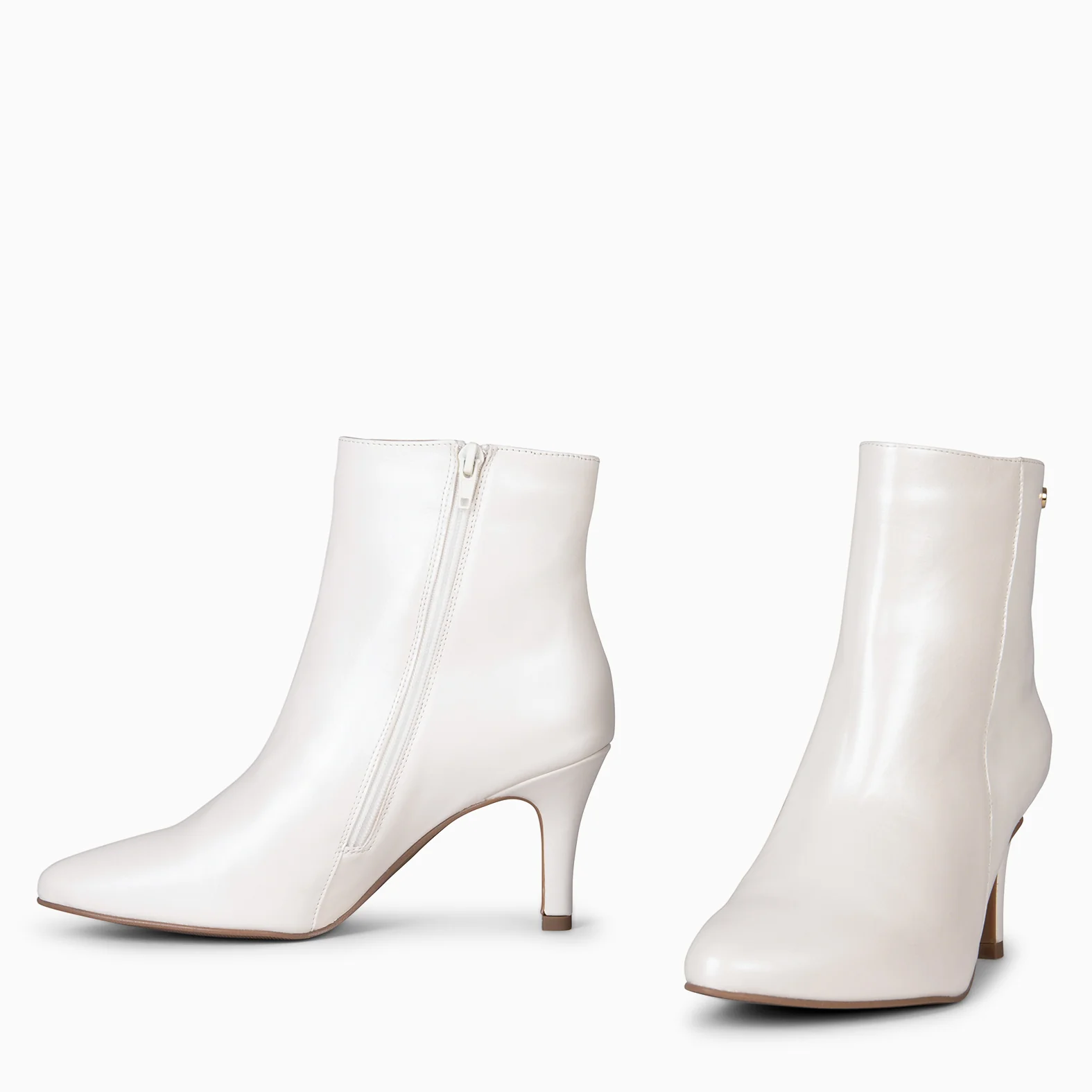 NIGHT - Botines elegantes de tacón fino NACAR - Image 3