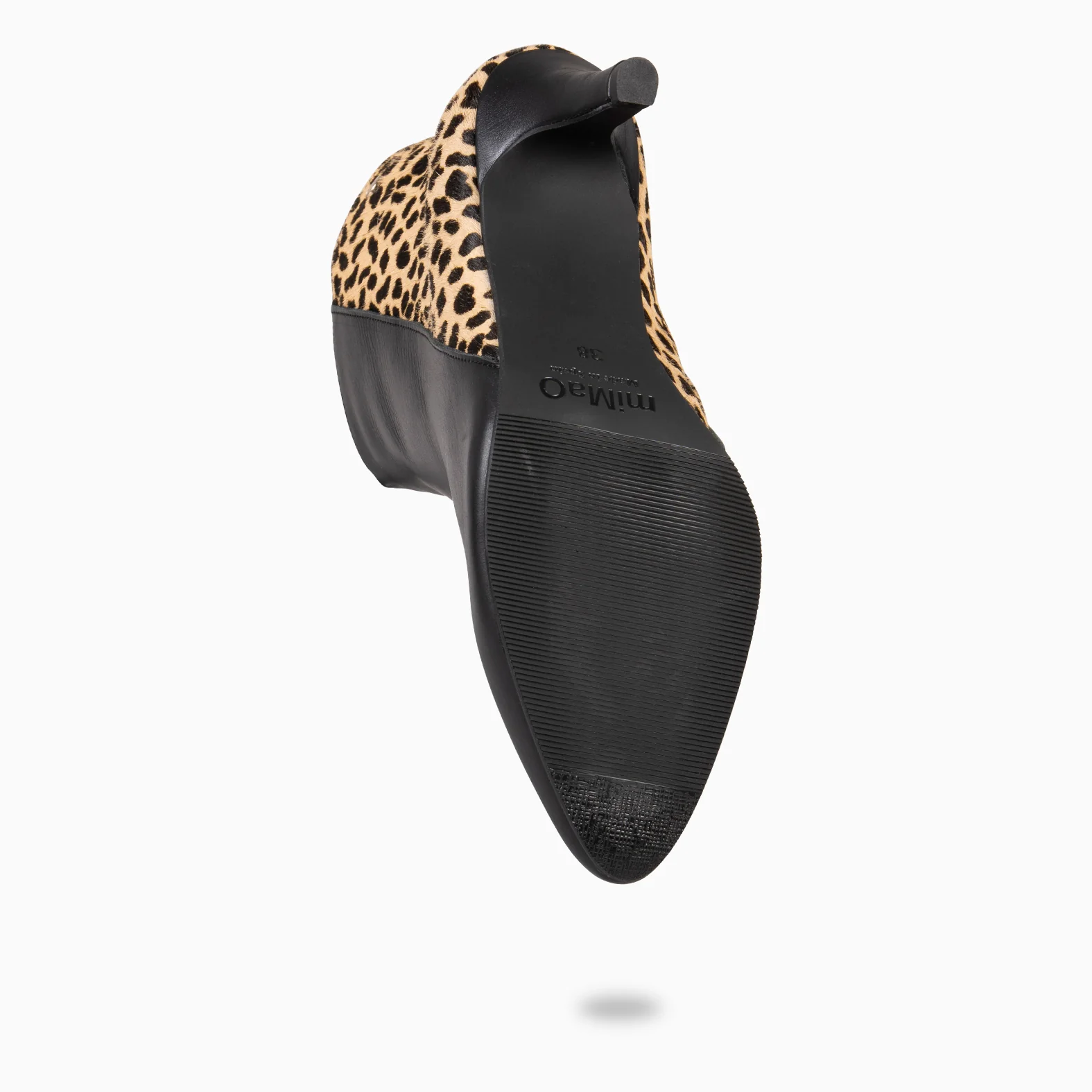 NIGHT - Botines elegantes de tacón fino NEGRO POTRO - Image 5
