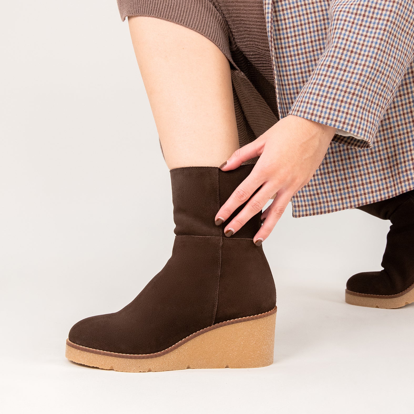 NUK - Botines con cuña alta MARRON - Image 8