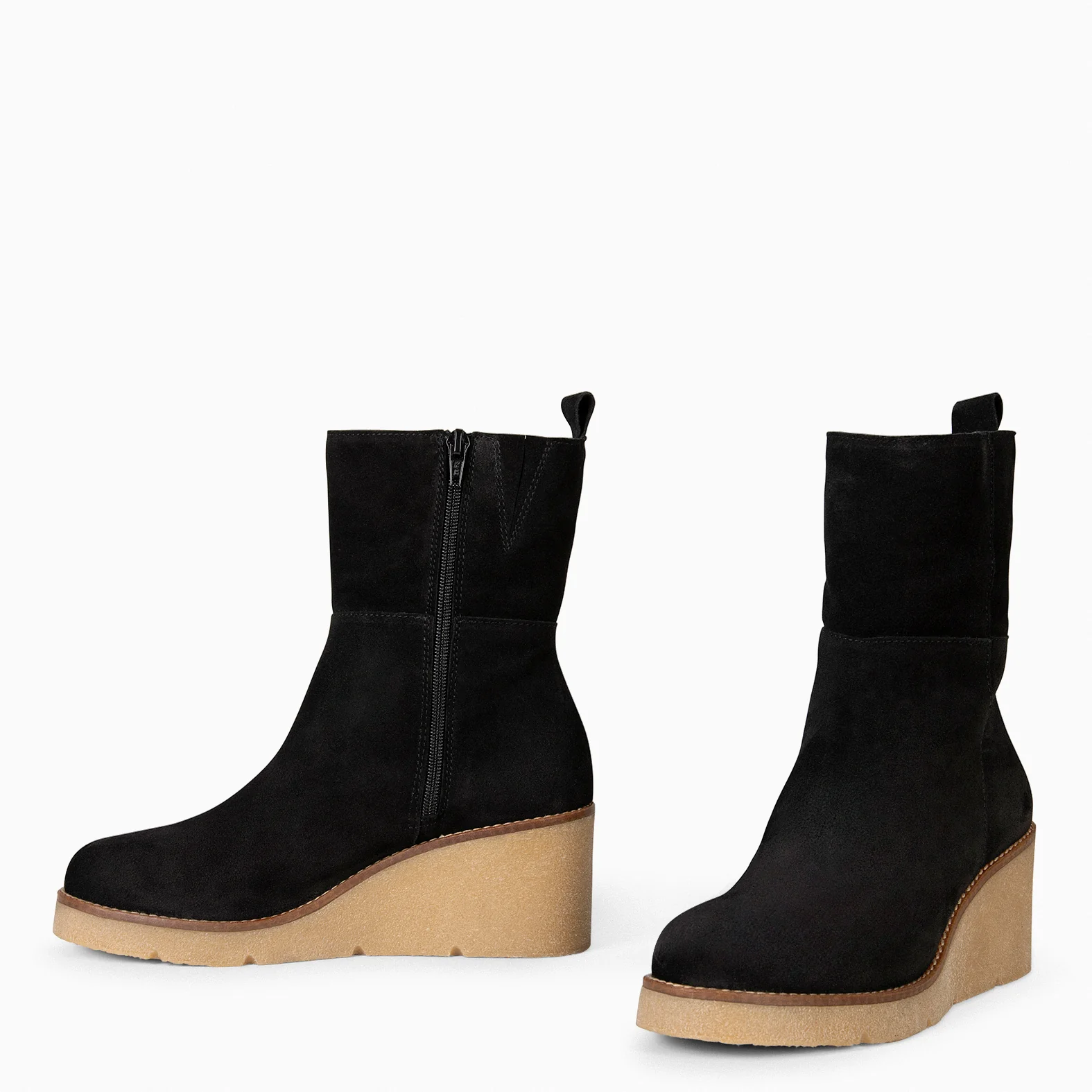 NUK - Botines con cuña alta NEGRO - Image 3