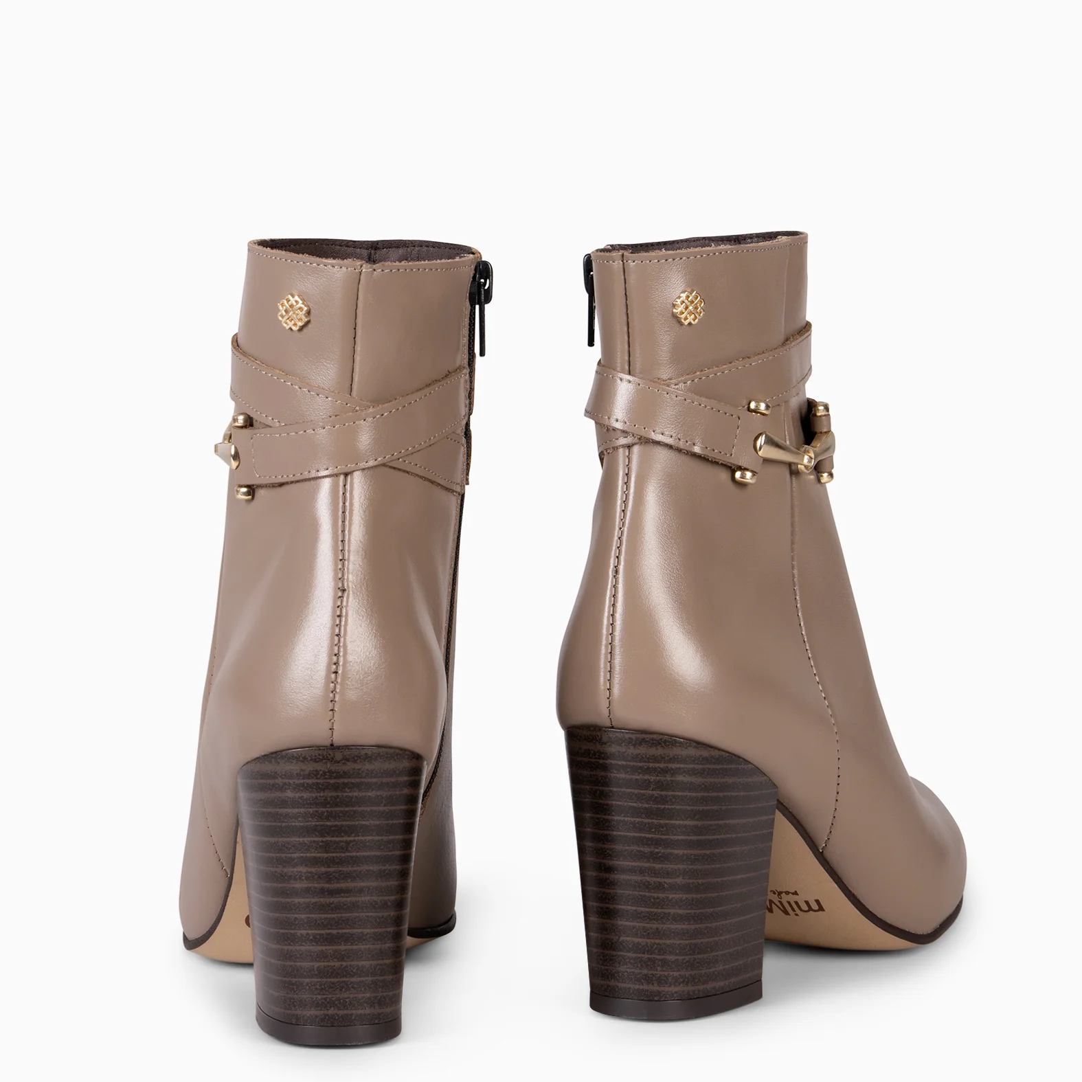 PALACE – Botin con tacón TAUPE - Image 6