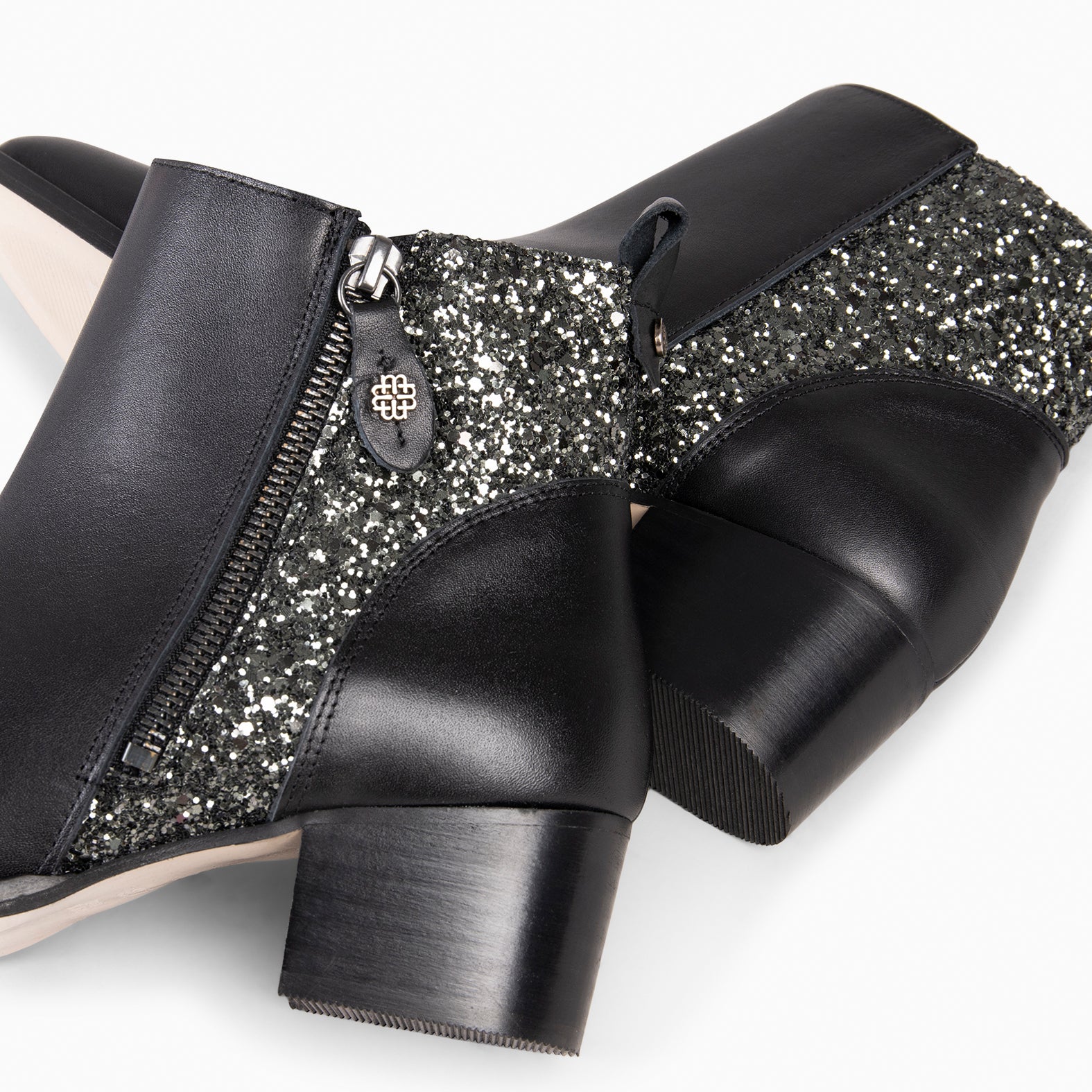 REBECA - Botines de tacón NEGRO GLITTER - Image 2