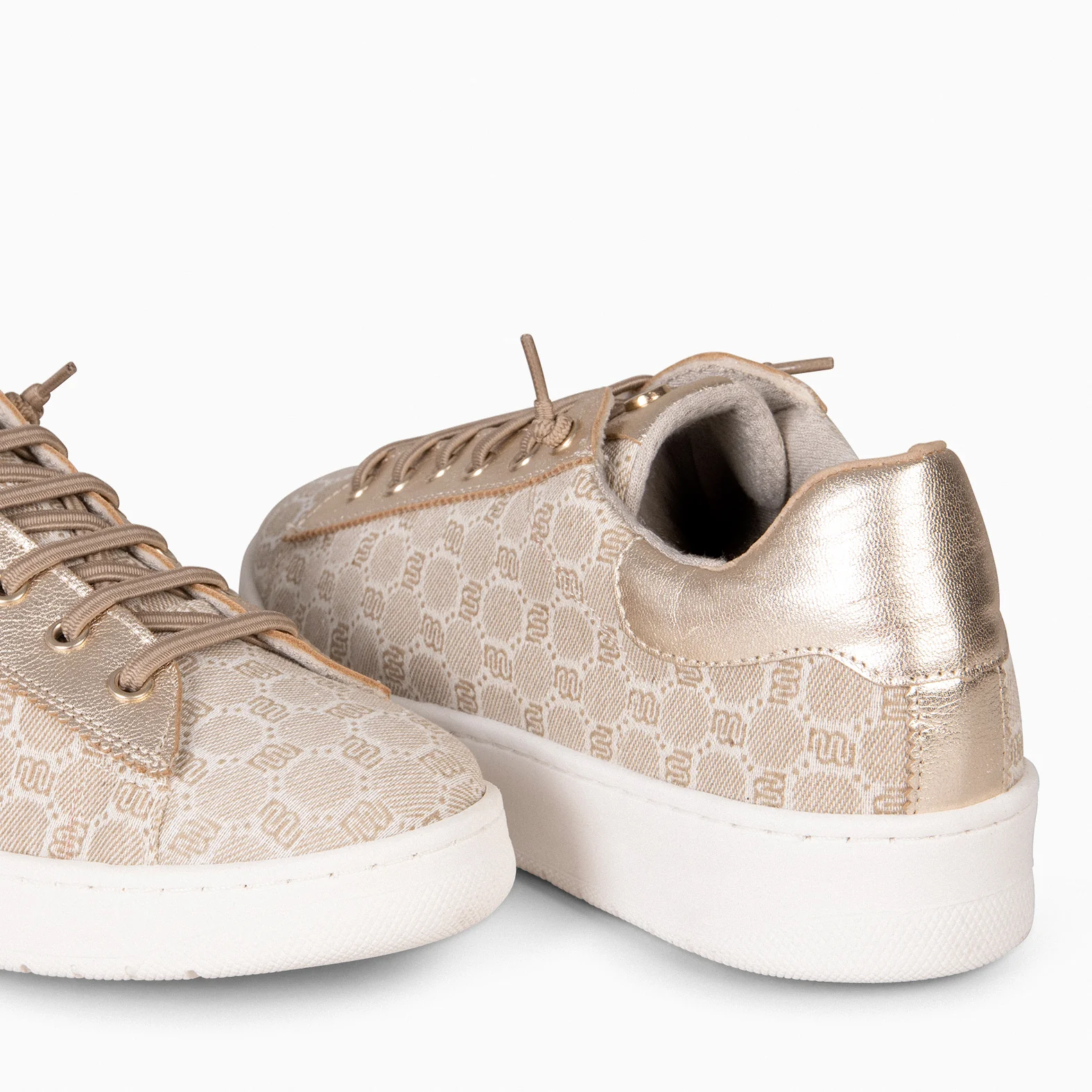 TOULOUSE - Zapatillas cordones elásticos CAMEL ORO - Image 4