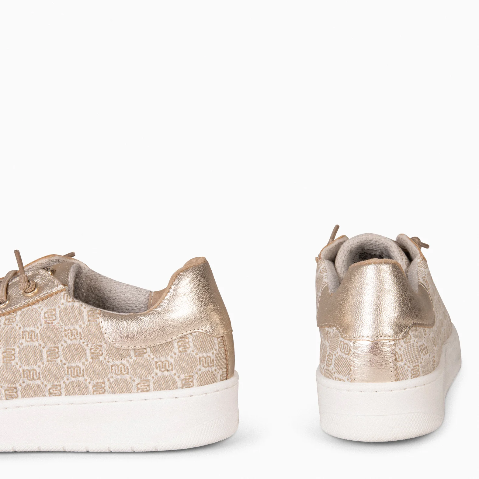 TOULOUSE - Zapatillas cordones elásticos CAMEL ORO - Image 5