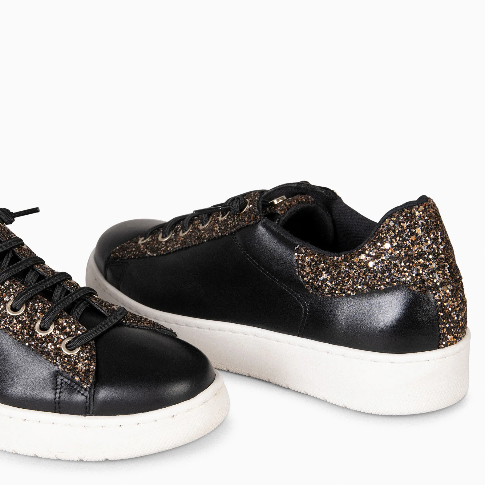 TOULOUSE - Zapatillas cordones elásticos NEGRO GLITTER - Image 5