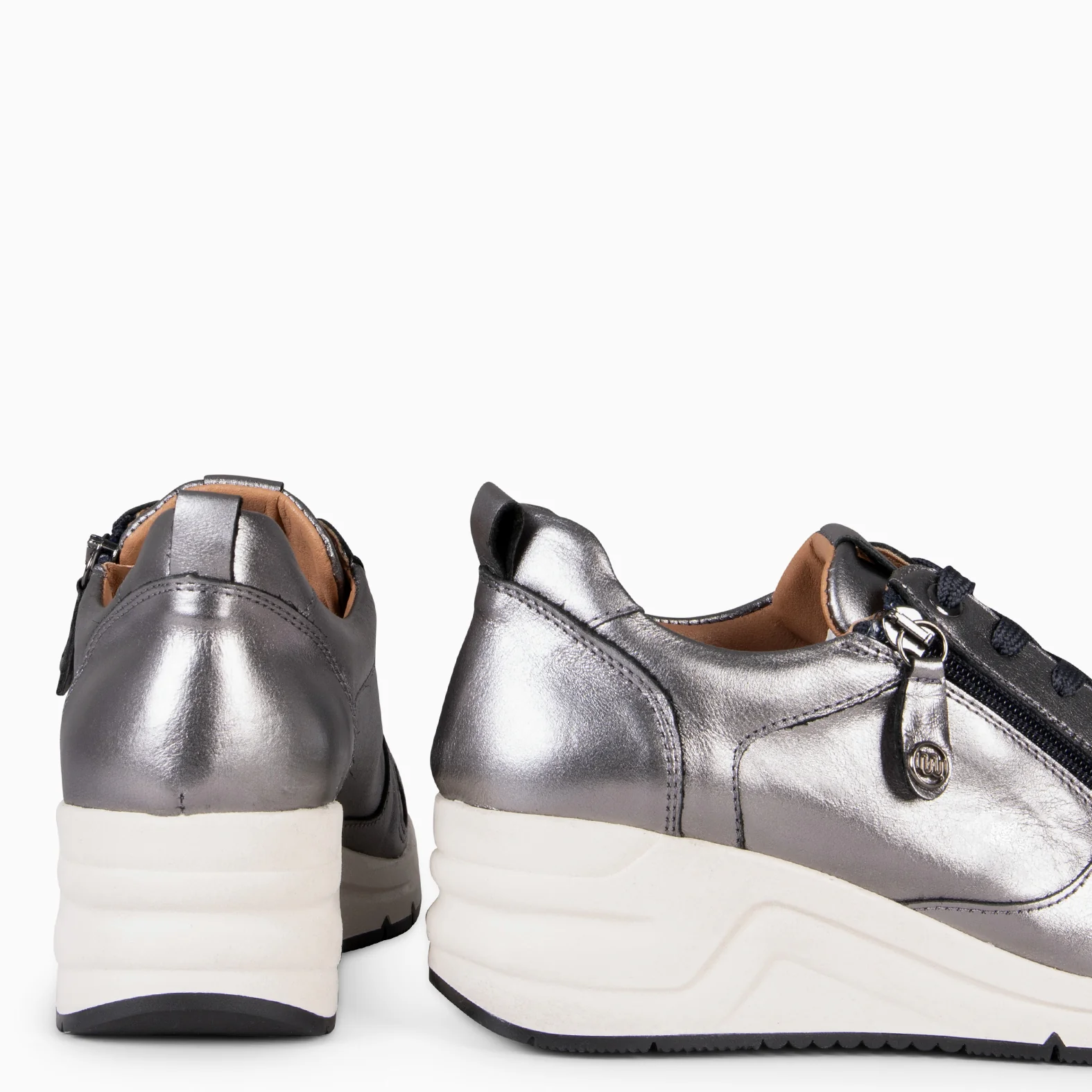 NIMES – Zapatillas deportivas con adorno cremallera PLOMO - Image 4