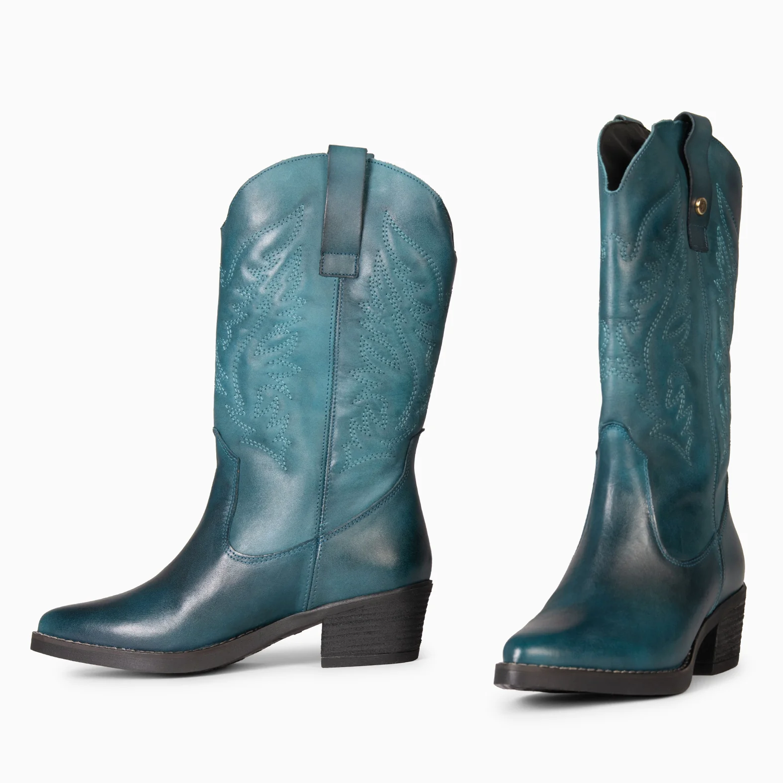 UTAH - Botas Cowboy bordado AZUL - Image 2