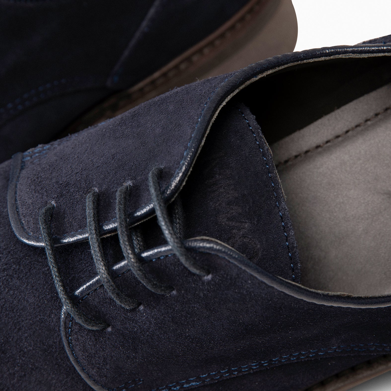 ALONSO – Zapato de vestir de serraje MARINO - Image 4