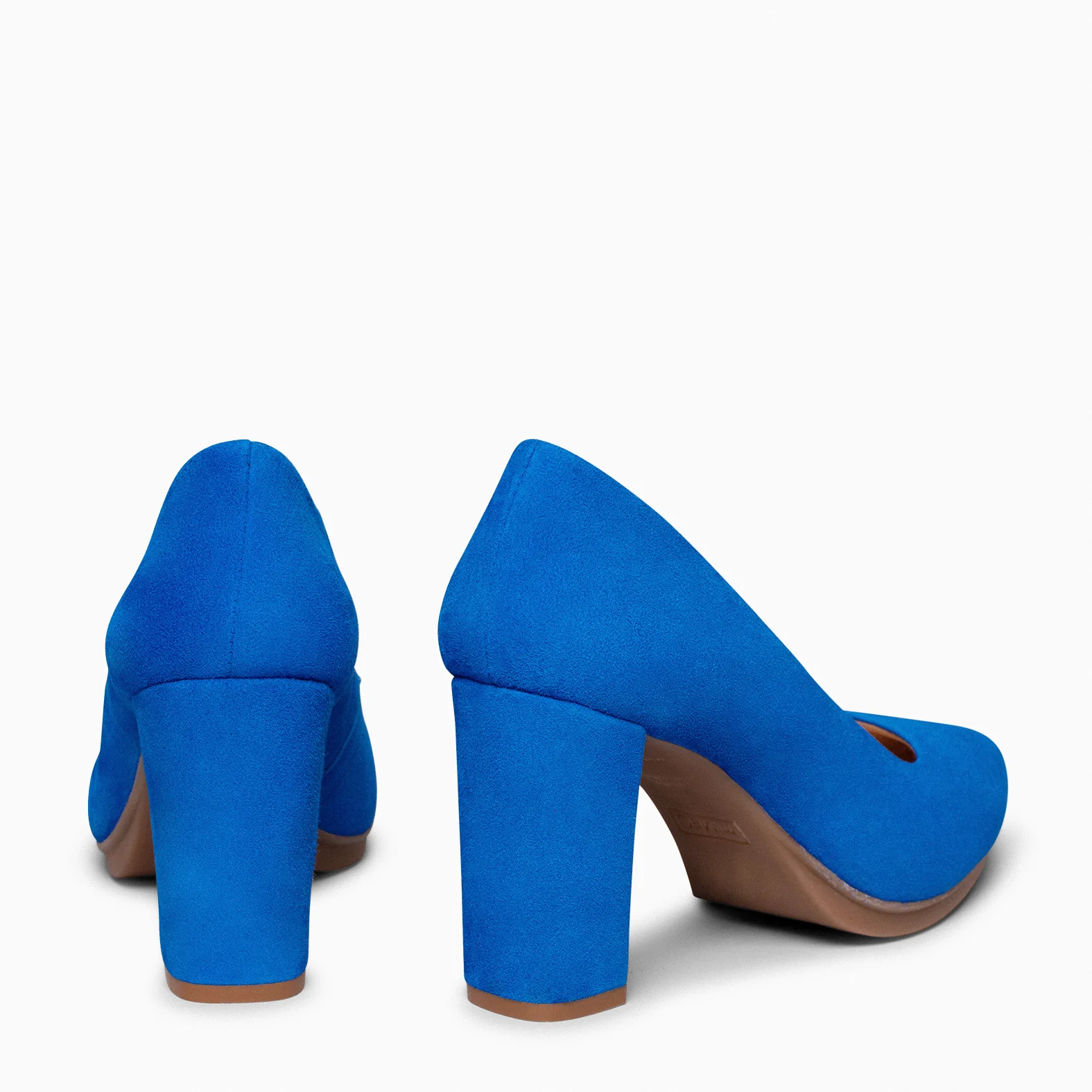 URBAN – Zapatos de tacón alto de ante AZULON - Image 4