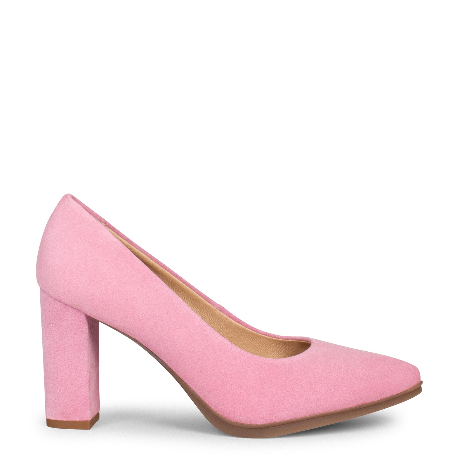 URBAN – Zapatos de tacón alto de ante ROSA CHICLE - Image 6