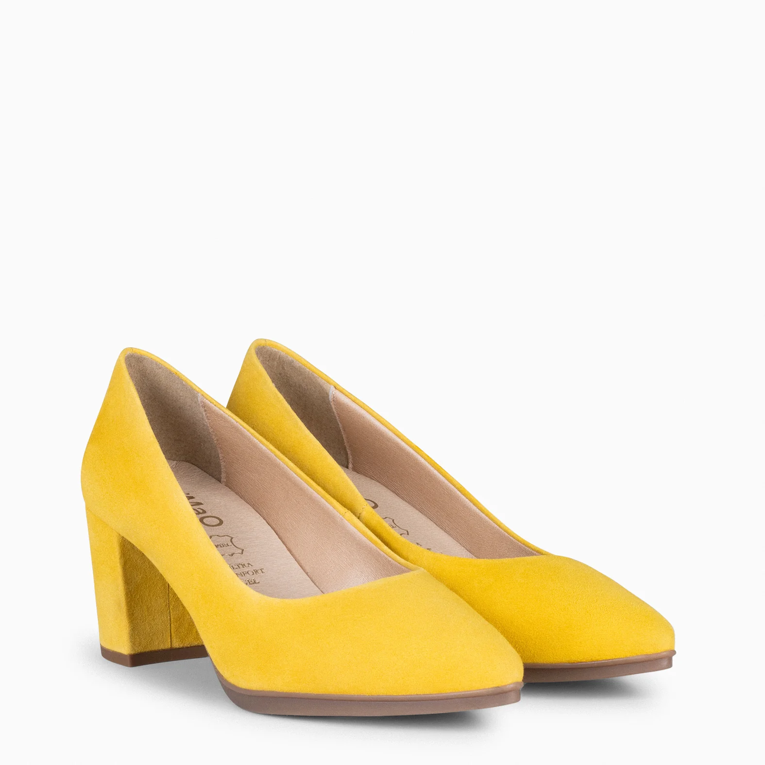 URBAN S - Zapatos de tacón medio ante AMARILLO - Image 2