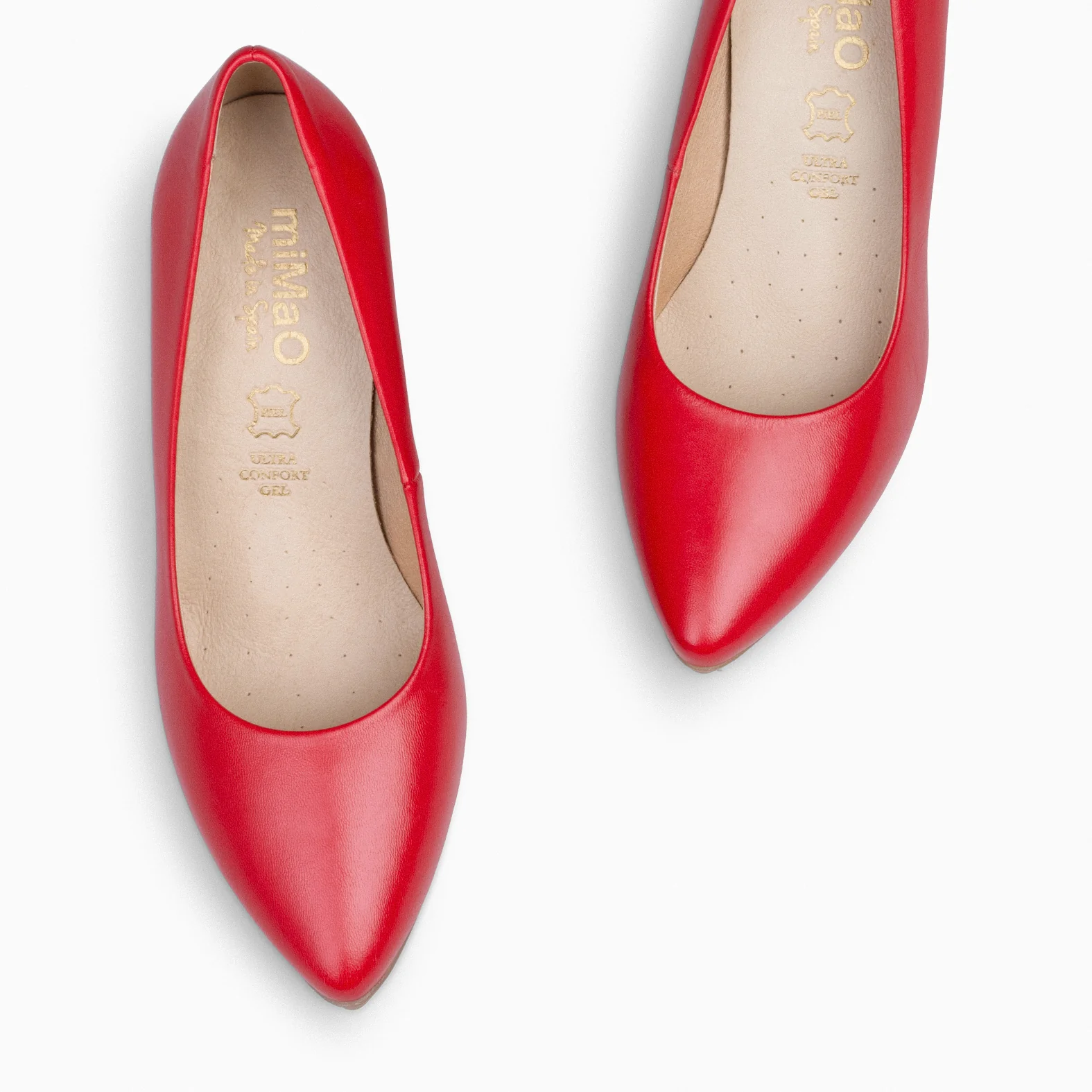 URBAN SALÓN - Zapatos de tacón alto de napa ROJO - Image 4
