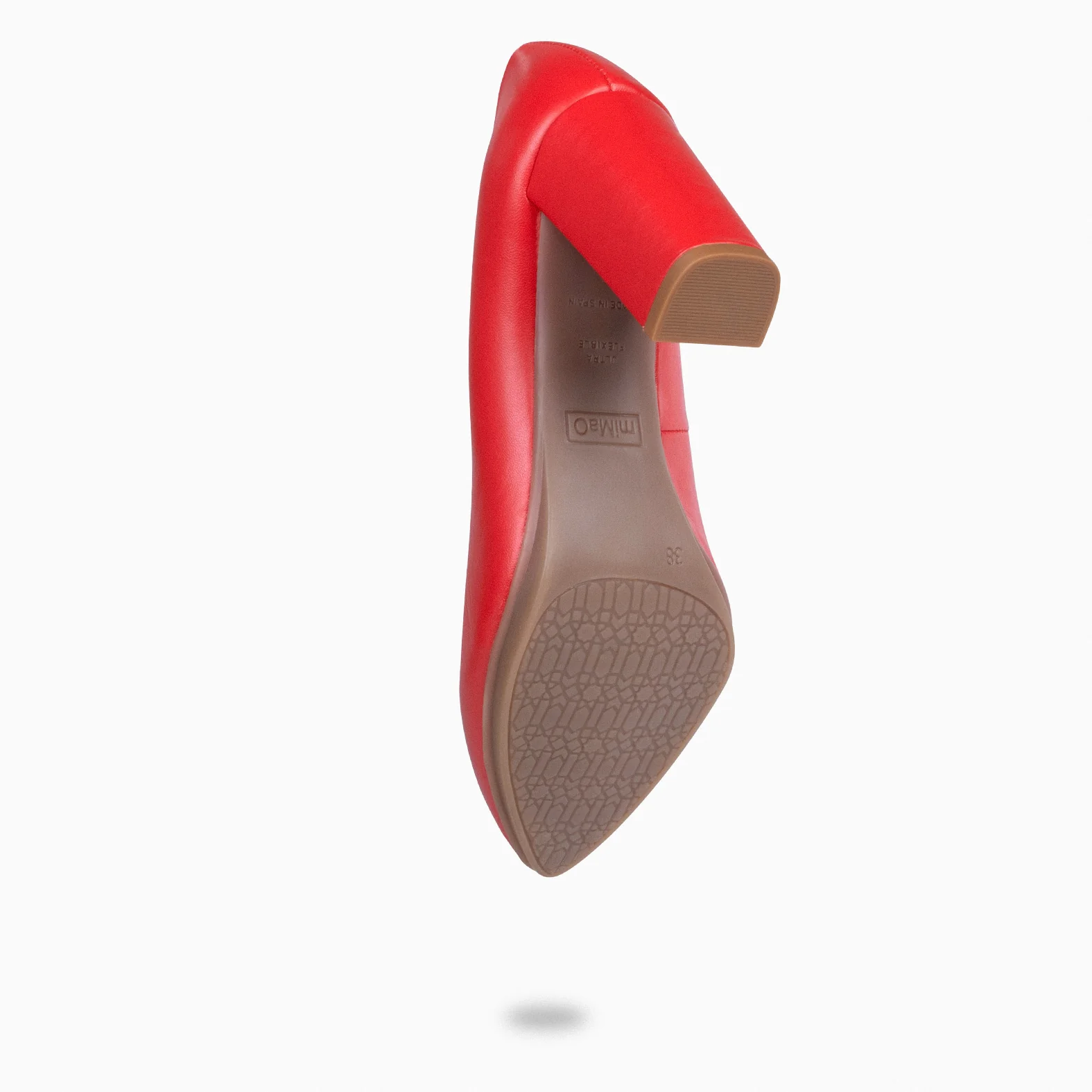 URBAN SALÓN - Zapatos de tacón alto de napa ROJO - Image 5