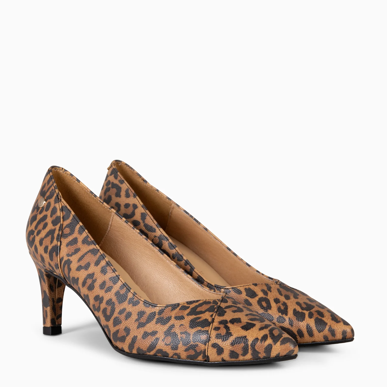 GLAM S - Zapatos de salón de tacón bajo LEOPARDO - Image 3