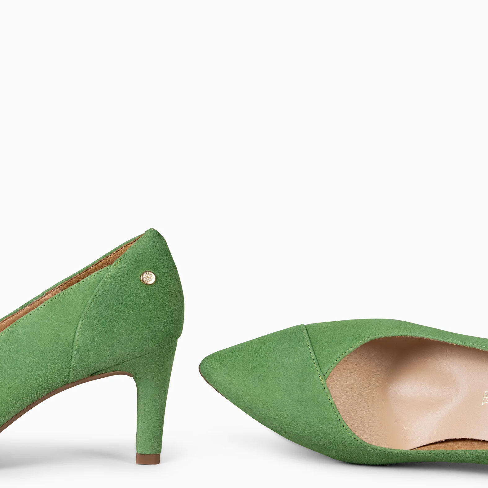 GLAM S - Zapatos de salón de tacón bajo VERDE - Image 5
