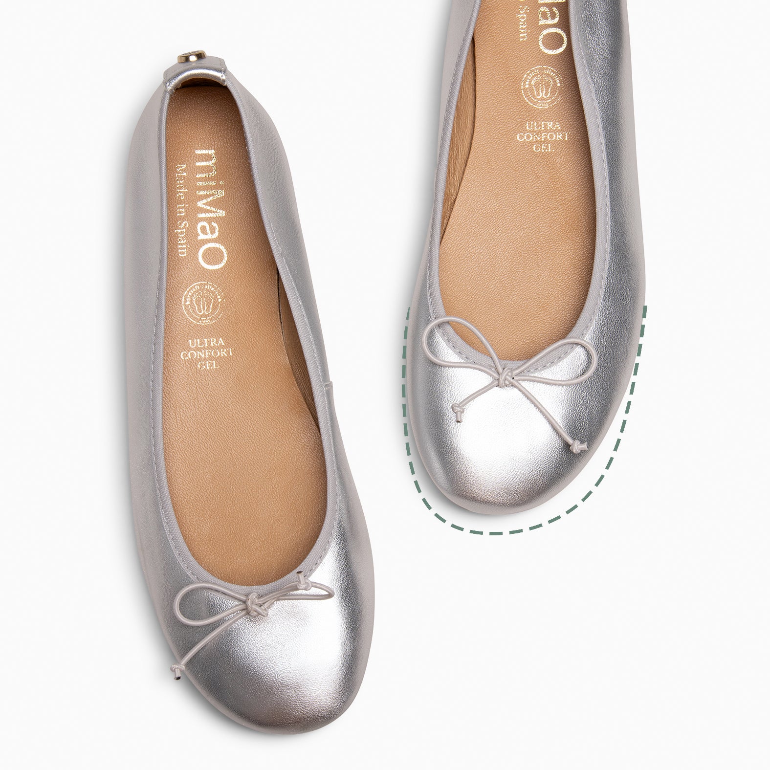 CAMPANILLA - BAILARINA ESTILO BAREFOOT PLATA - Image 3