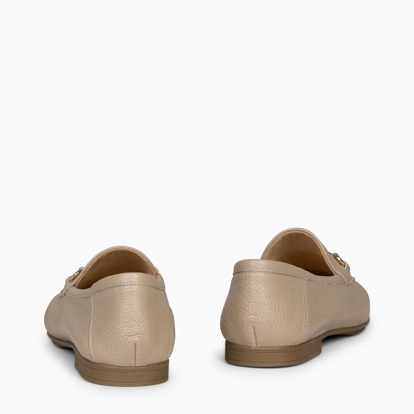 STYLE – Mocasines planos TAUPE con adorno metalizado - Image 5