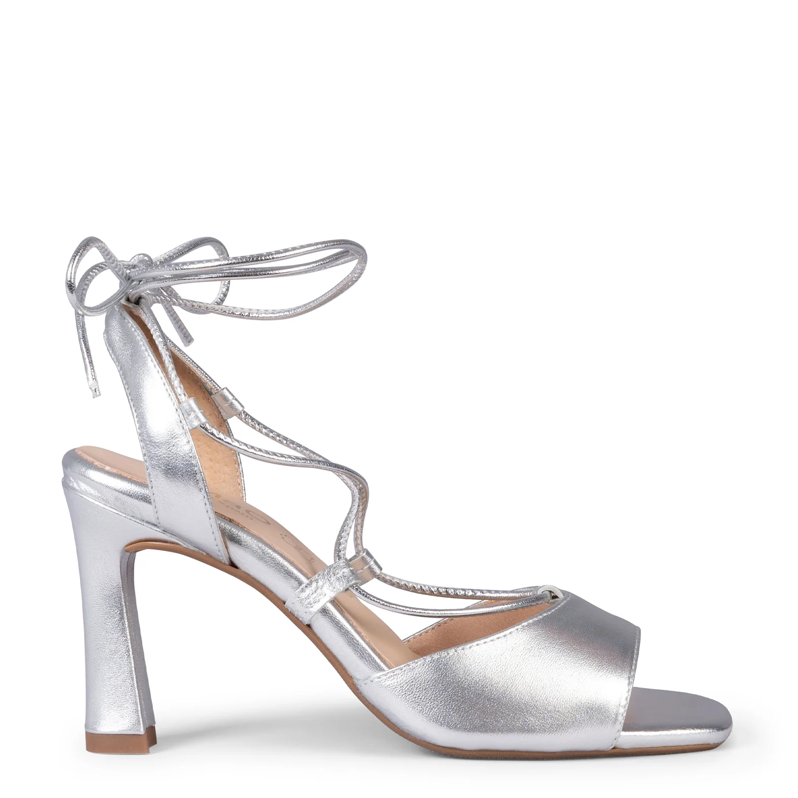 MÓNICA - SANDALIAS ELEGANTES DE TACÓN PLATA - Image 6