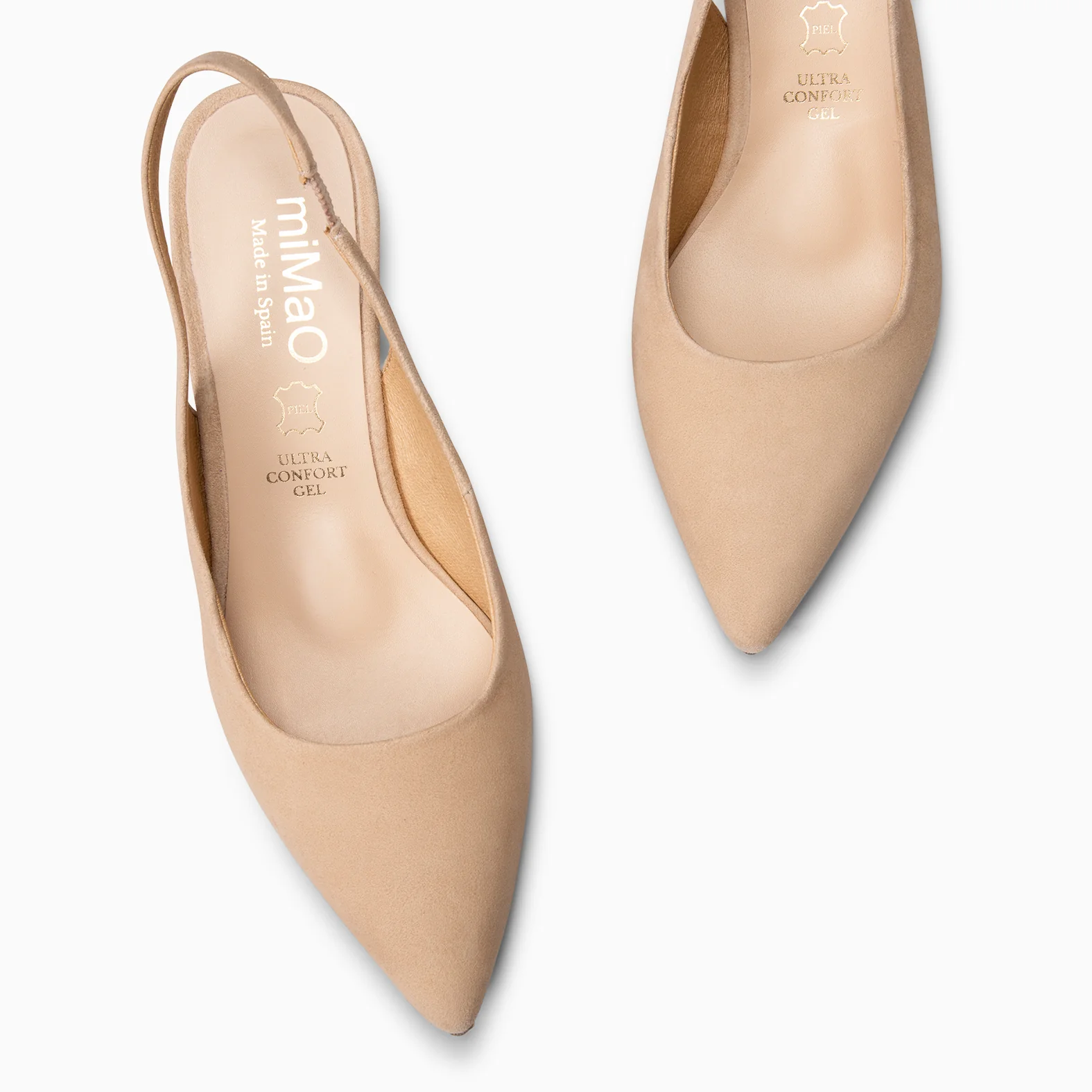 KITTEN DESTALONADO – Zapatos de Tacón acampanado BEIGE - Image 3