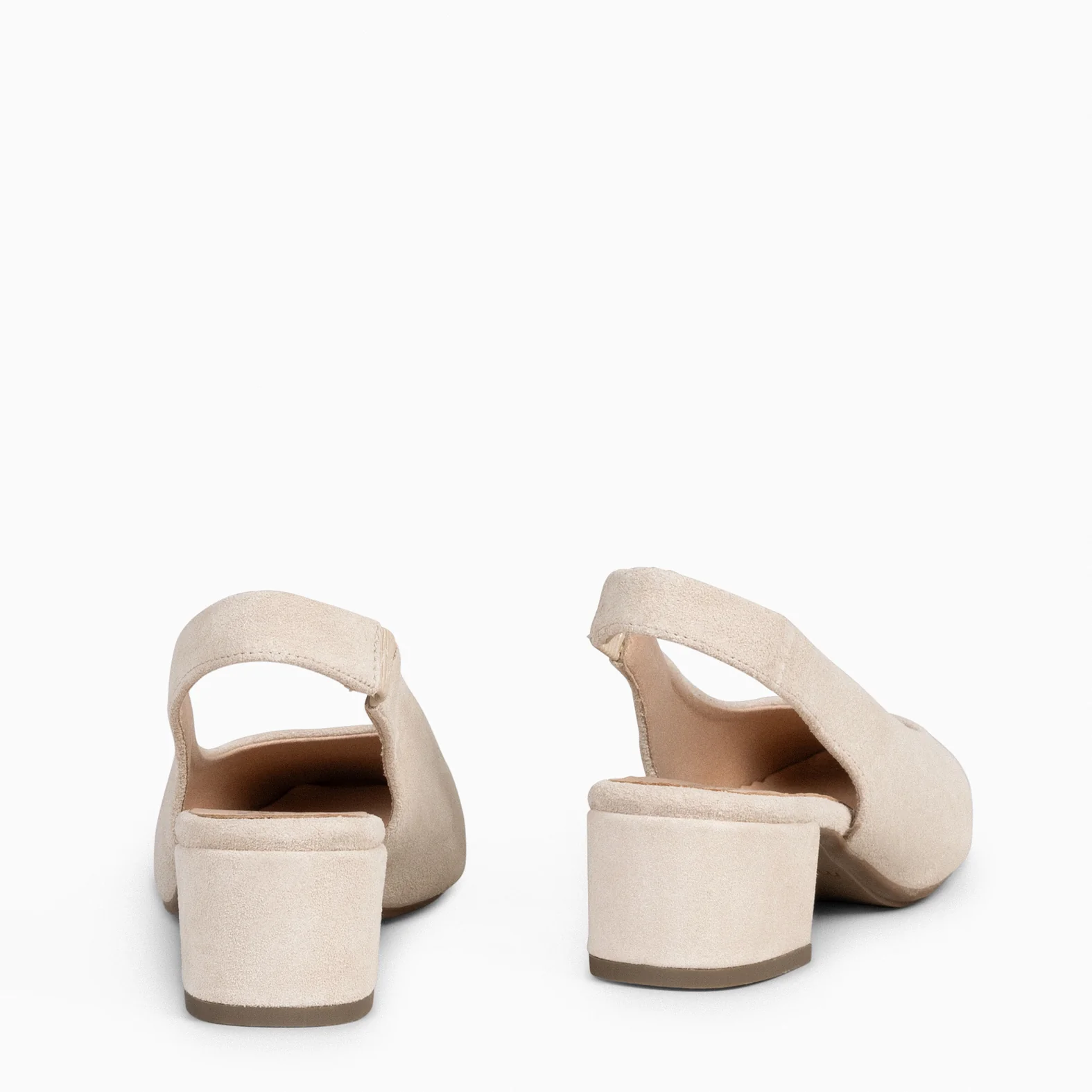 URBAN LADY – Zapatos de Tacón Destalonados BEIGE - Image 4