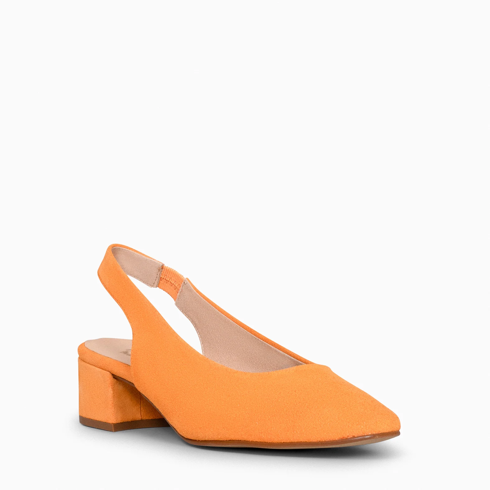URBAN LADY – Zapatos de Tacón Destalonados NARANJA - Image 2