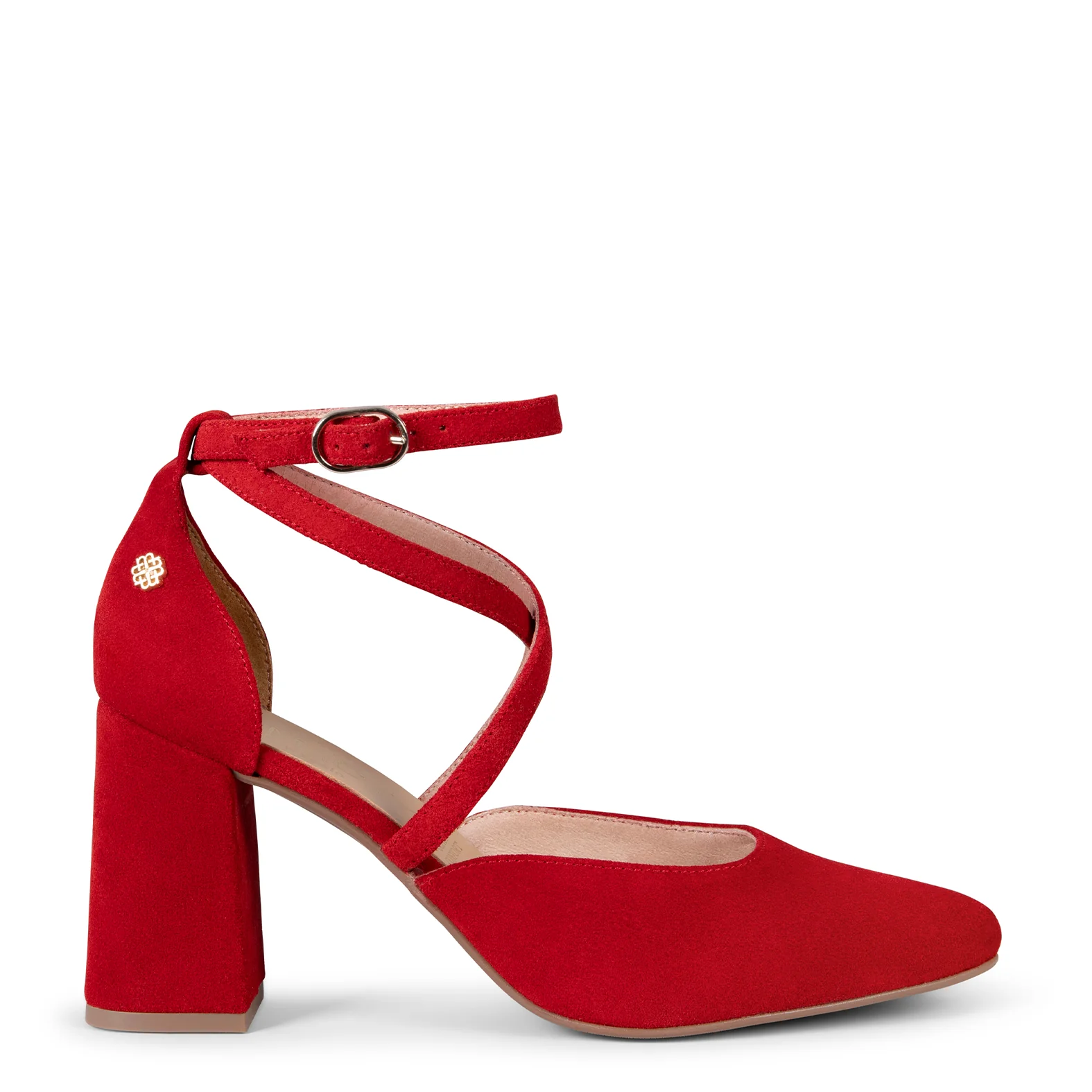 ARIEL - Zapato de tacón ancho ROJO - Image 6