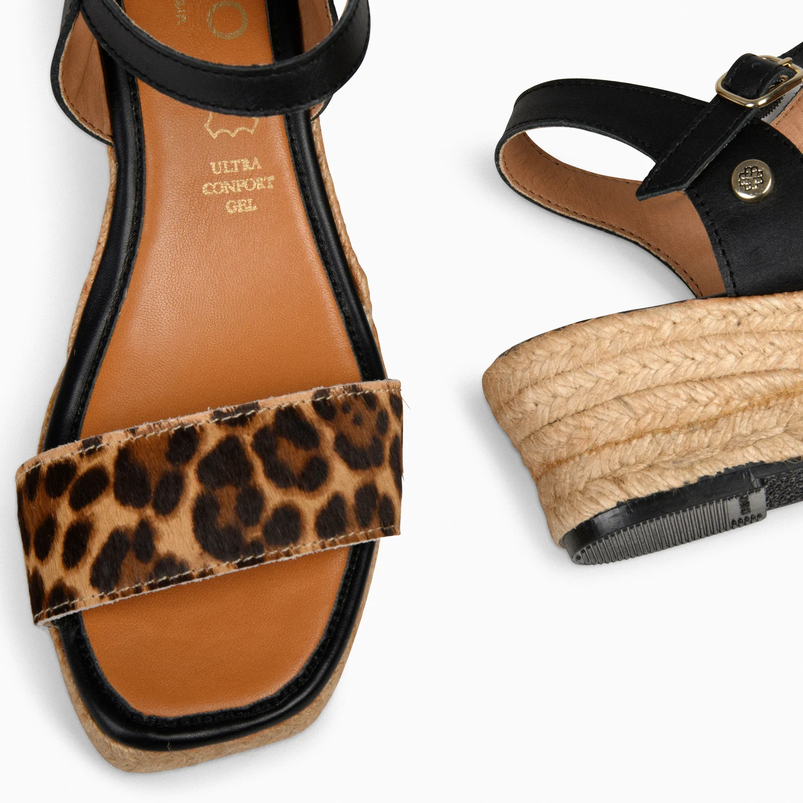 MARISA - Cuñas de esparto bajas LEOPARDO - Image 5