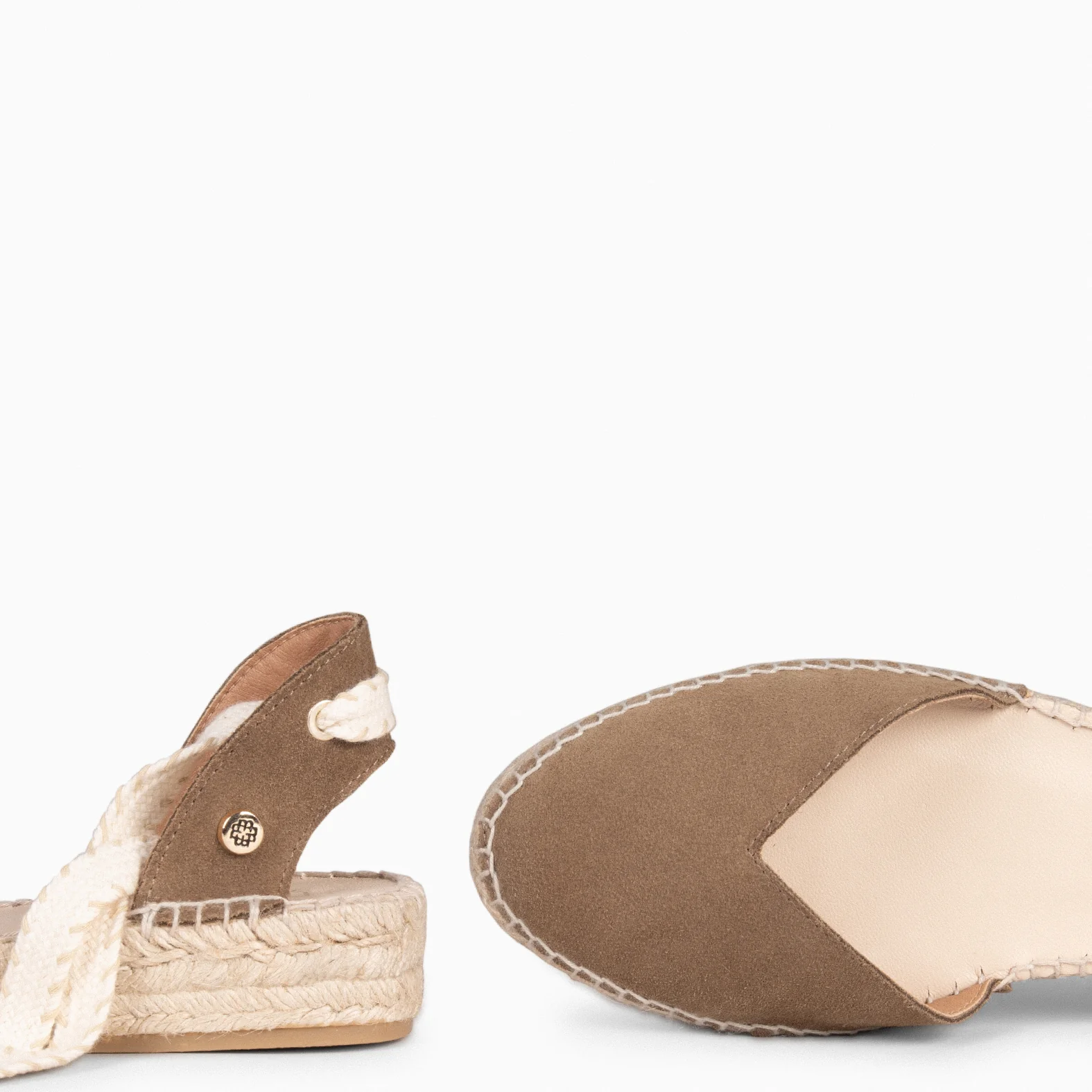 LAGOS - Alpargatas planas TAUPE - Image 6