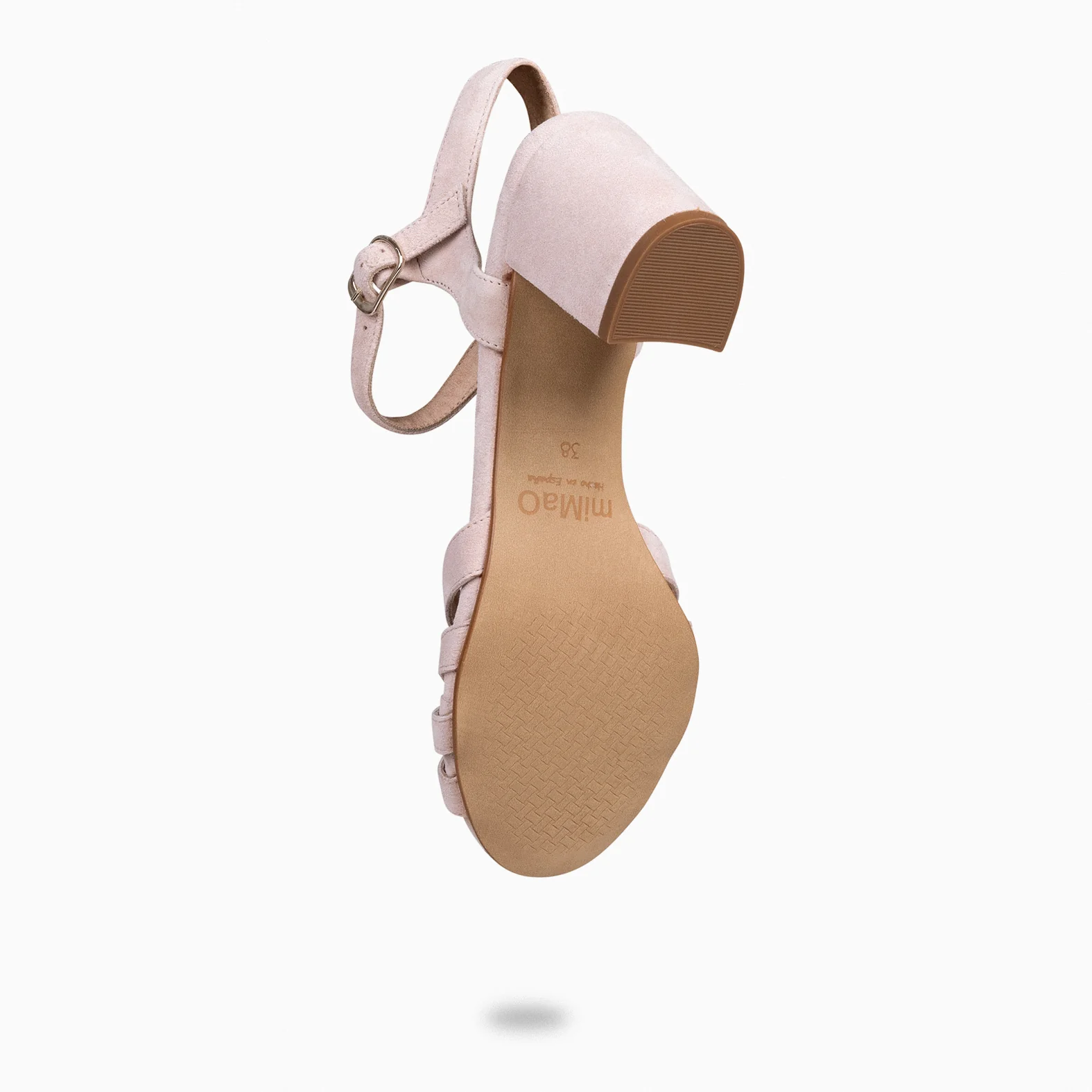 MUSA – Sandalias de Tacón ancho NUDE - Image 5