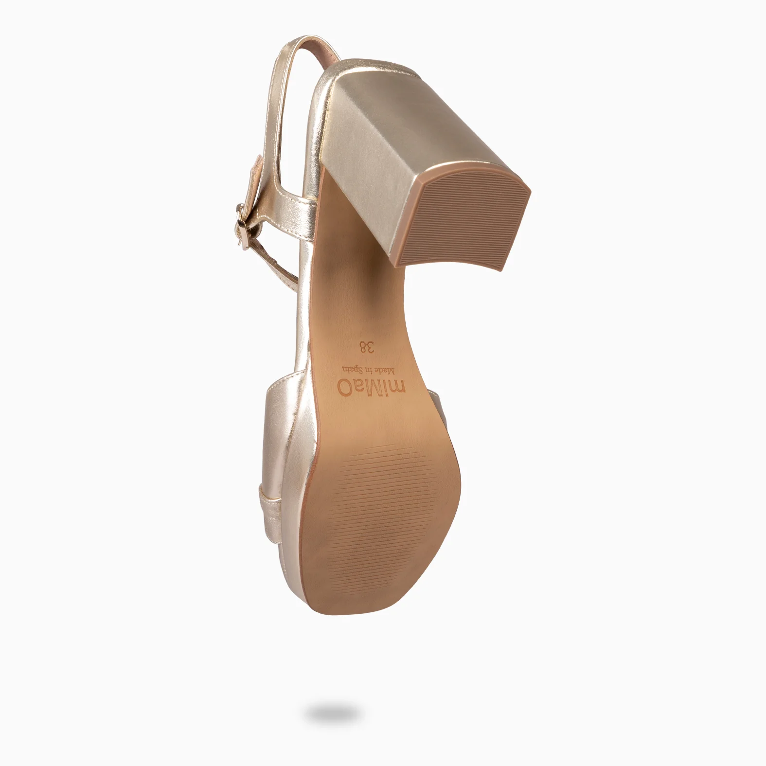MICHELLE - ZAPATOS DE MUJER DE TACÓN ANCHO PLATINO - Image 6