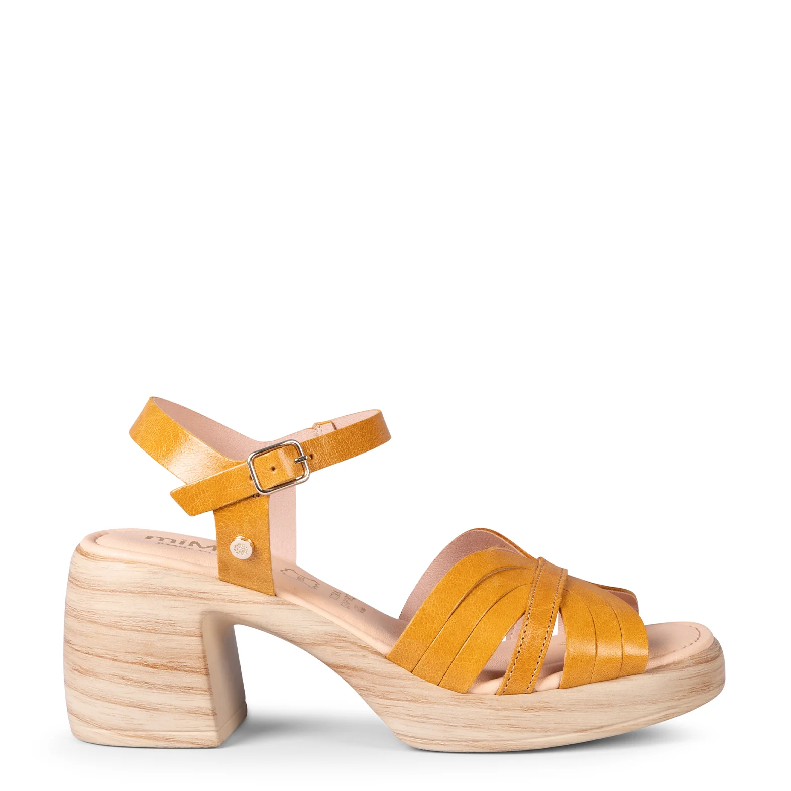 LANCY - SANDALIAS CASUAL DE TACÓN AMARILLO - Image 7